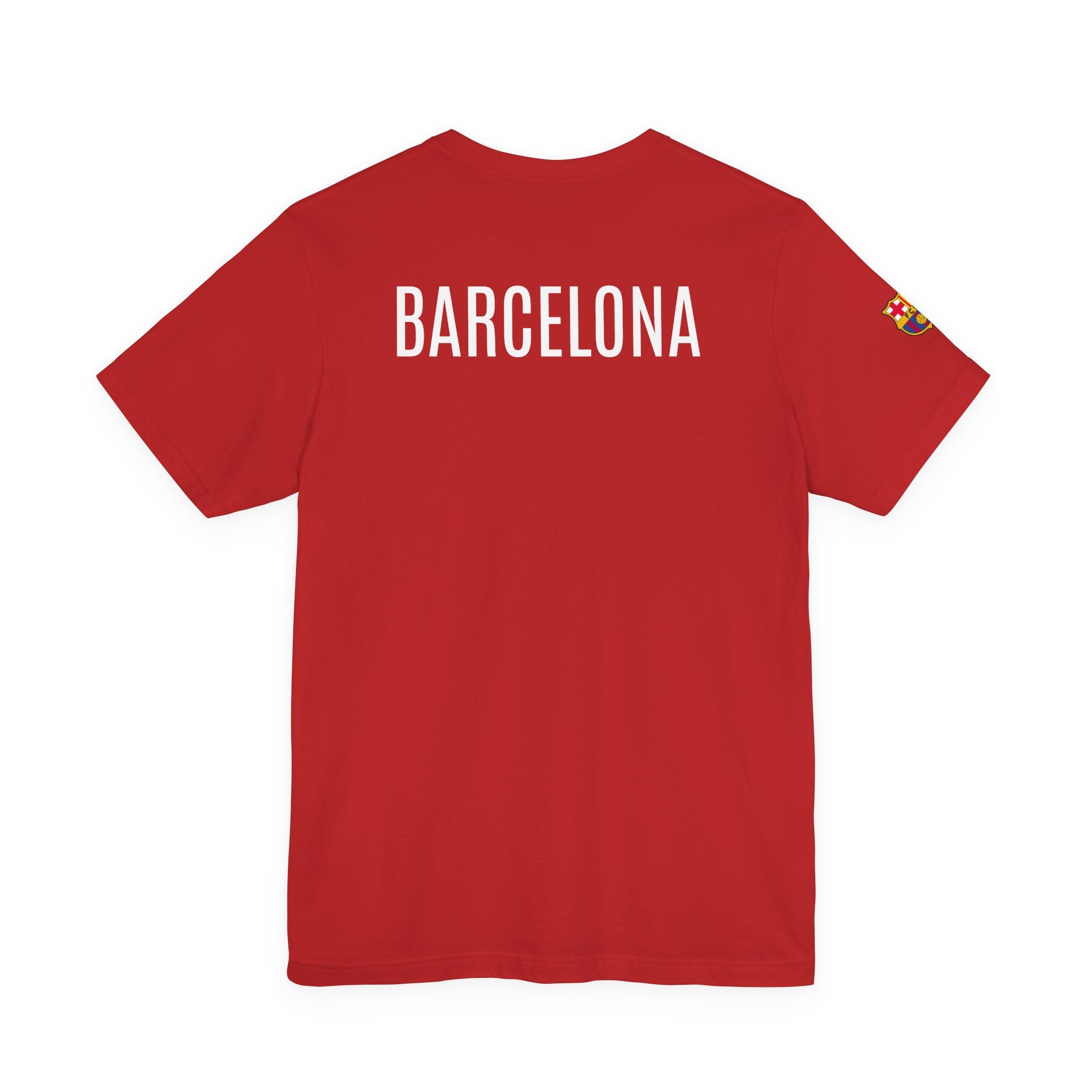 Barcelona Crest T‑Shirt  Minimal Football Fan Tee