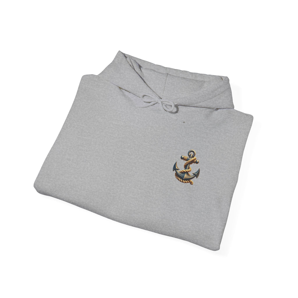 Pirate Skull Anchor Hoodie  Nautical Skull & Crossbones Pullover