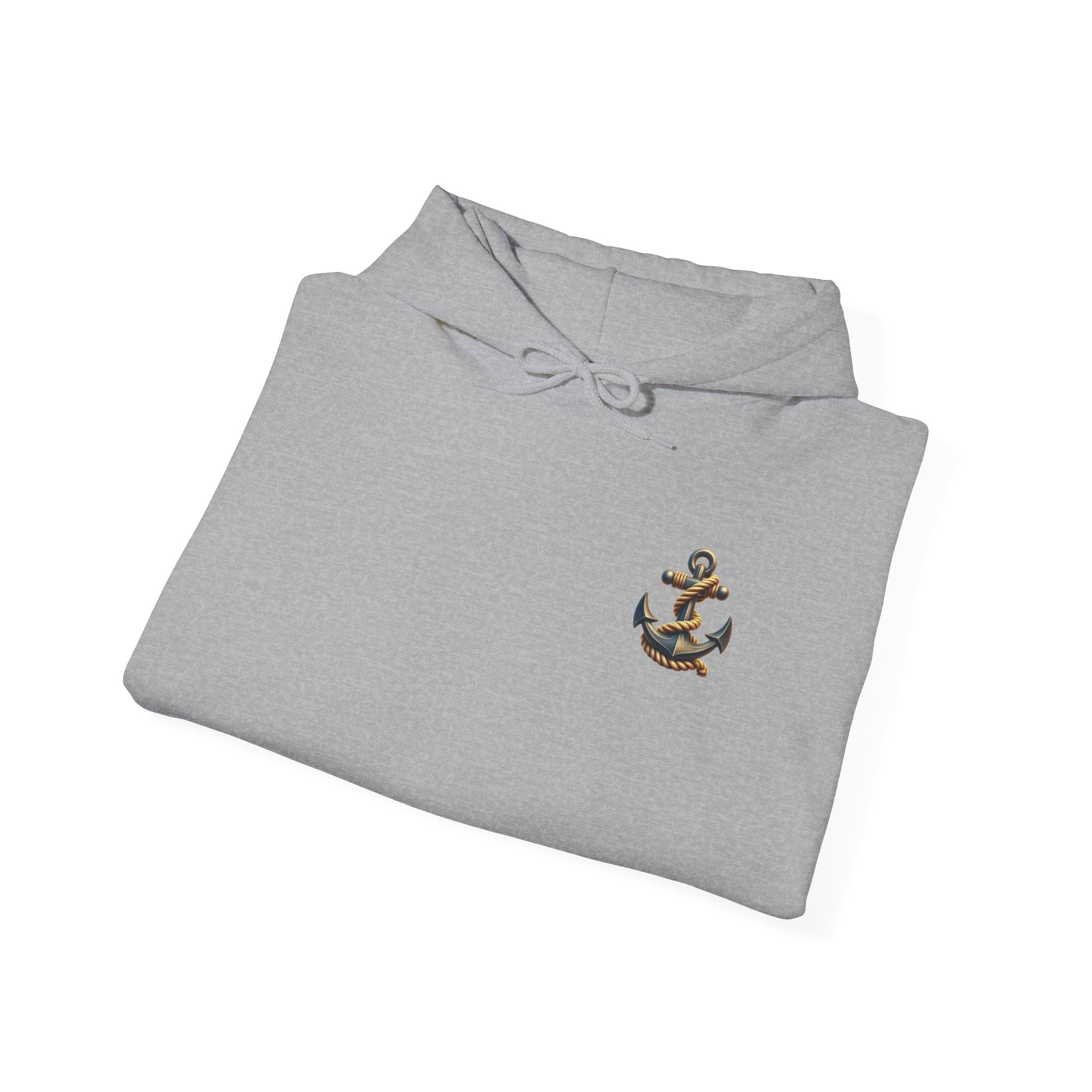 Pirate Skull Anchor Hoodie  Nautical Skull & Crossbones Pullover
