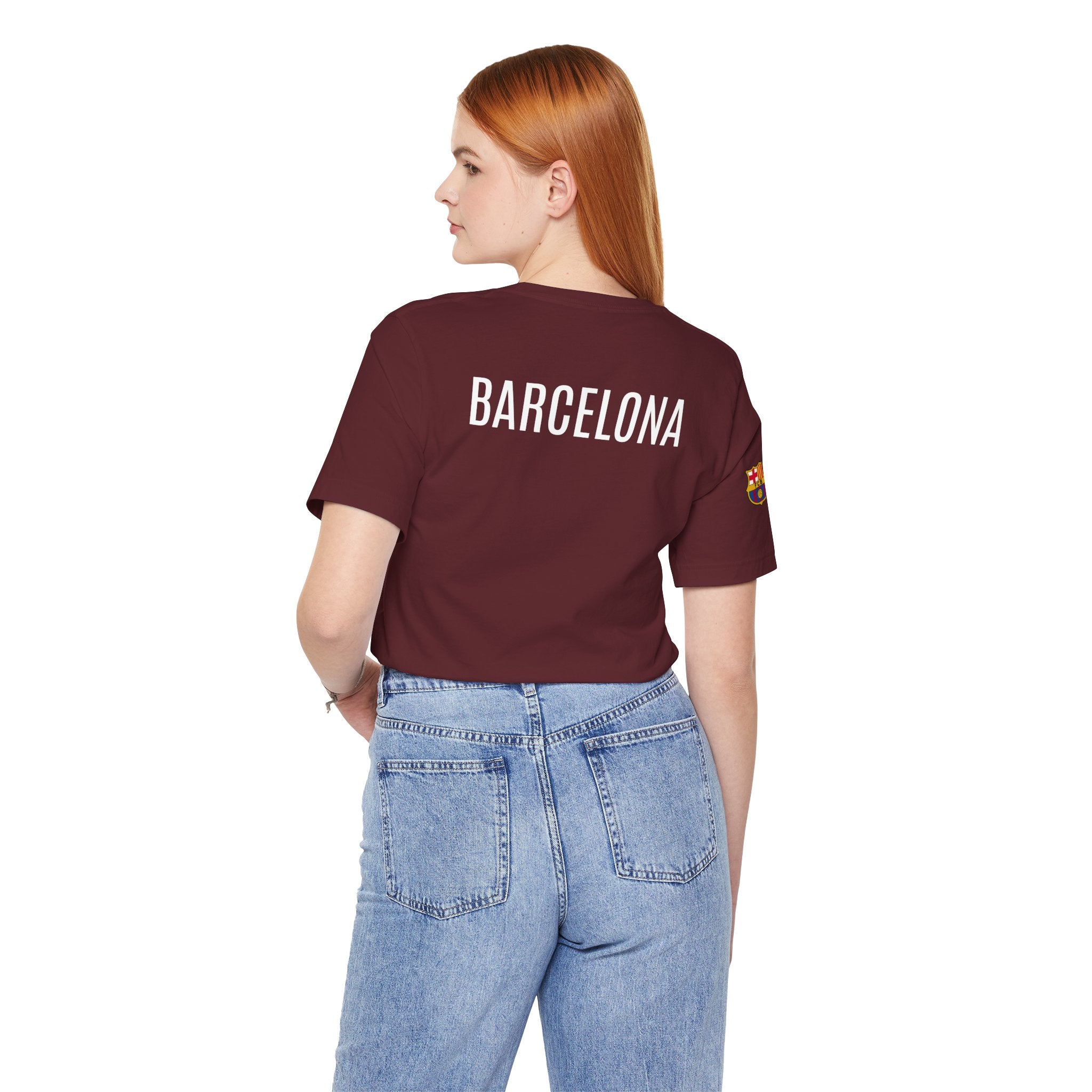 Barcelona Crest T‑Shirt  Minimal Football Fan Tee