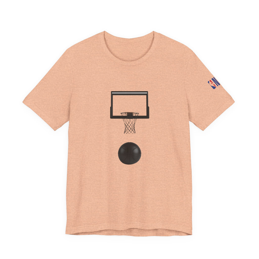 Basketball Silhouette Tee Hoop and Dunk Action