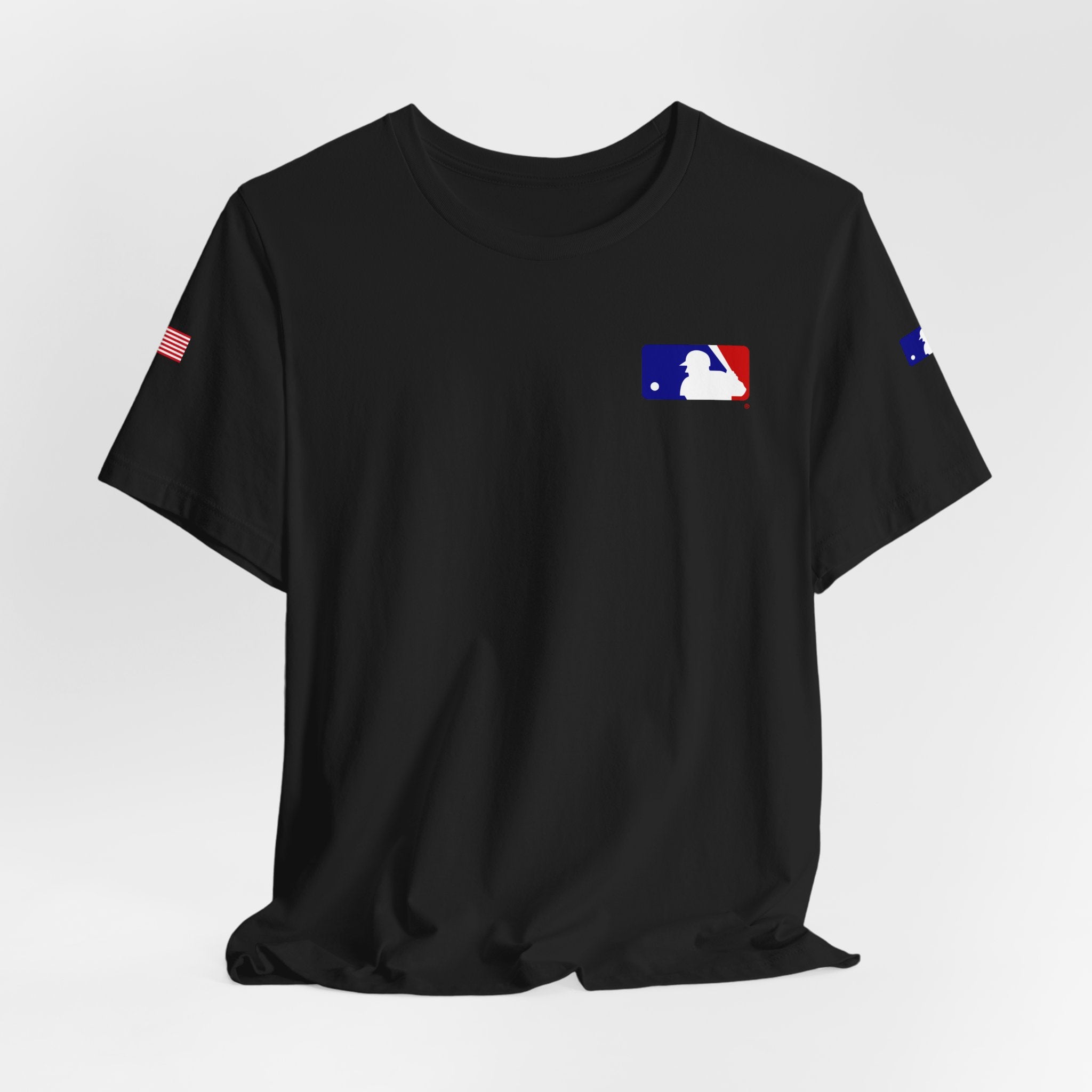 Baseball Logo T-Shirt  Minimal Chest Patch Tee