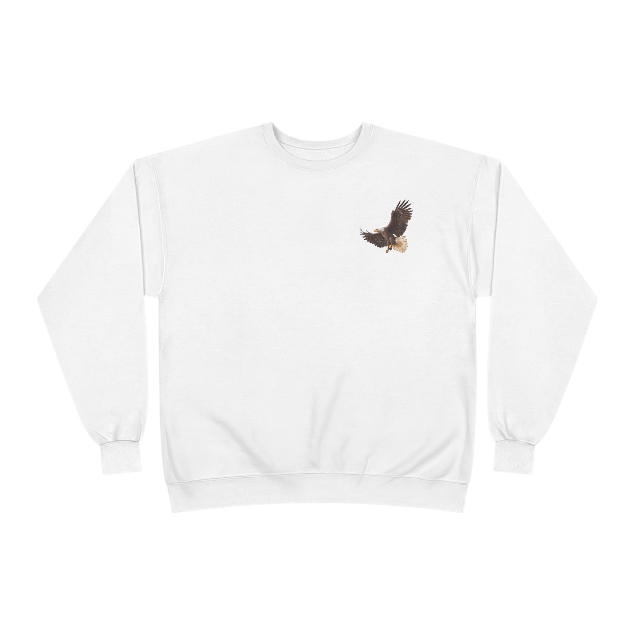 Eagle Logo Crewneck Sweatshirt  Patriotic EcoSmart Pullover