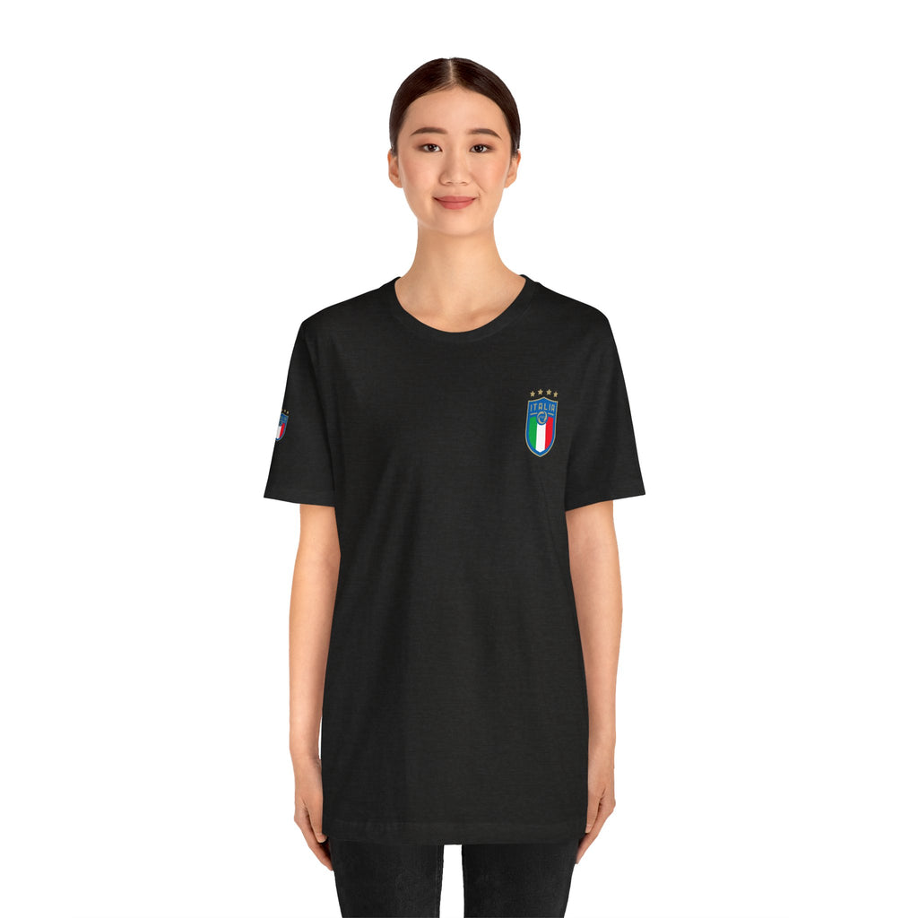 Italy Crest Tee  Italian Flag Shield T-Shirt