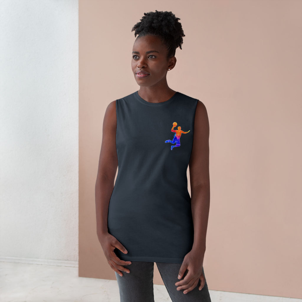 Basketball Tank Top  Colorful Player Graphic Athletic Workout Shirt