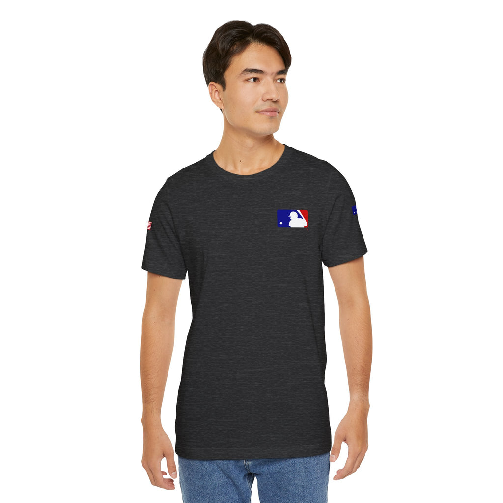 Baseball Logo T-Shirt  Minimal Chest Patch Tee