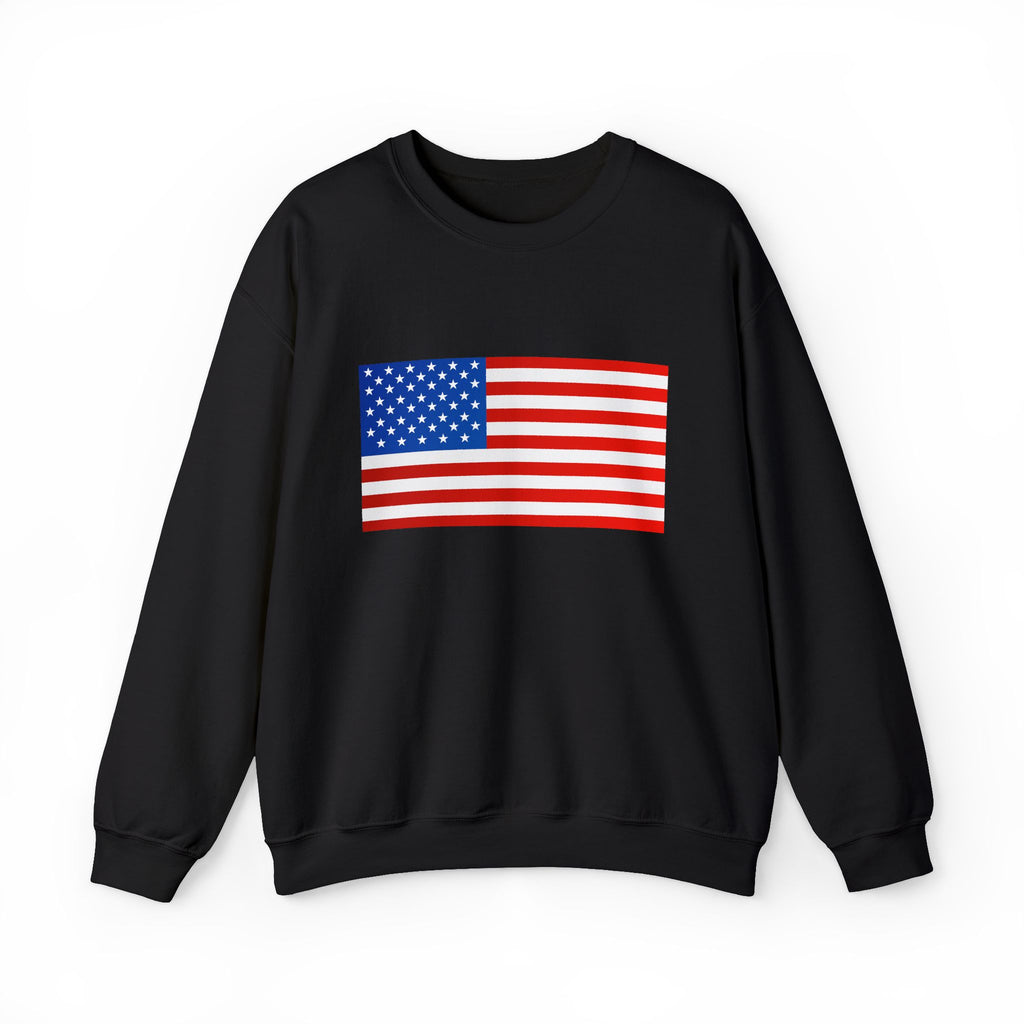 American Flag Sweatshirt | USA Stars Stripes Patriotic Crewneck