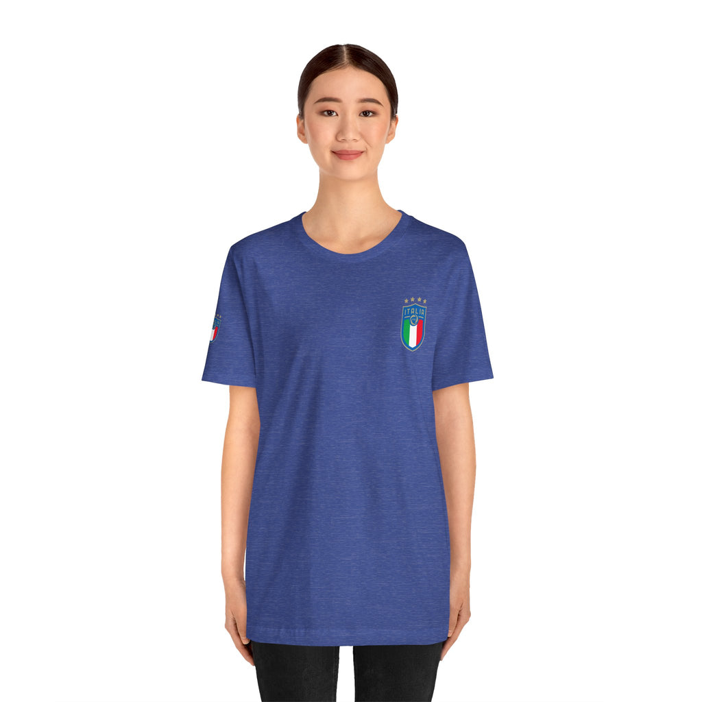 Italy Crest Tee  Italian Flag Shield T-Shirt