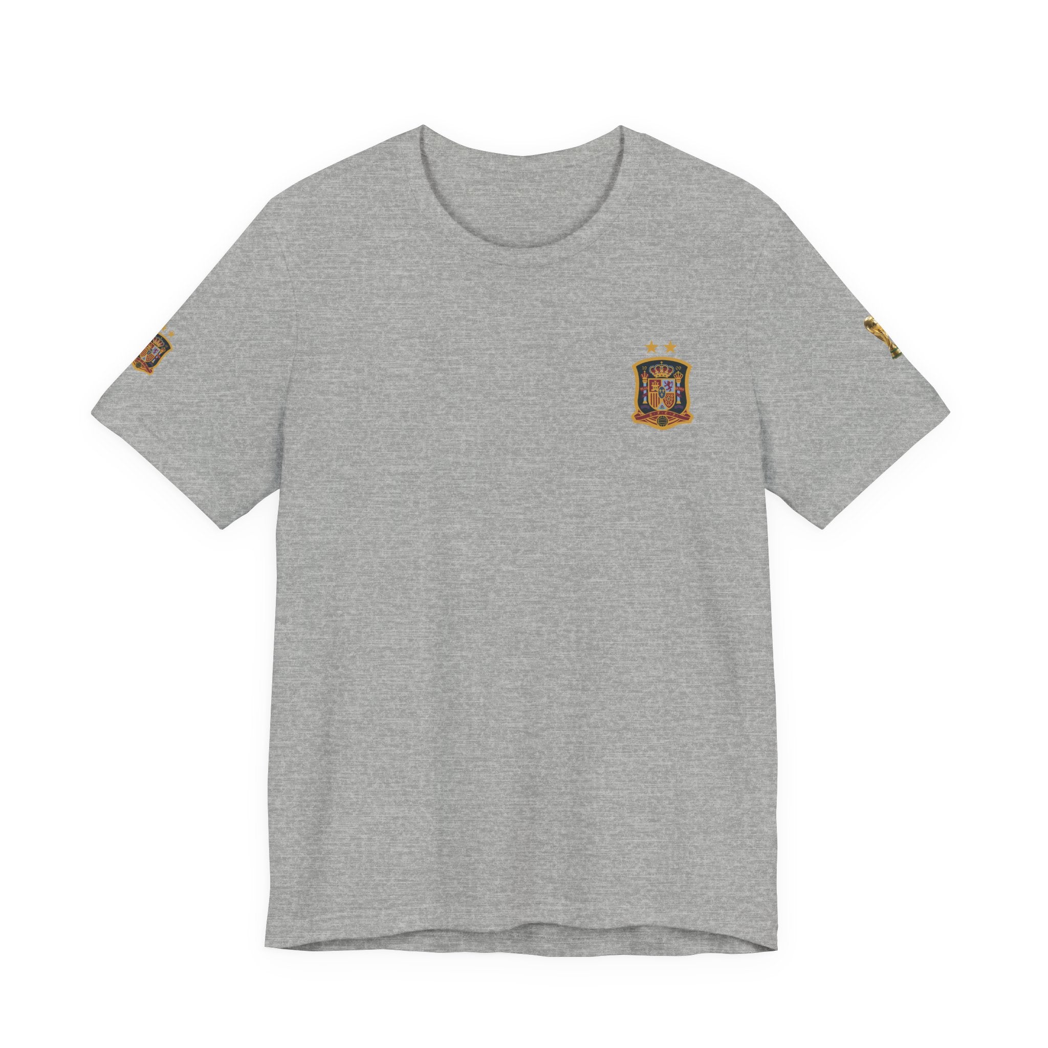 World Cup Trophy Soccer Tee  Spain Crest Short Sleeve