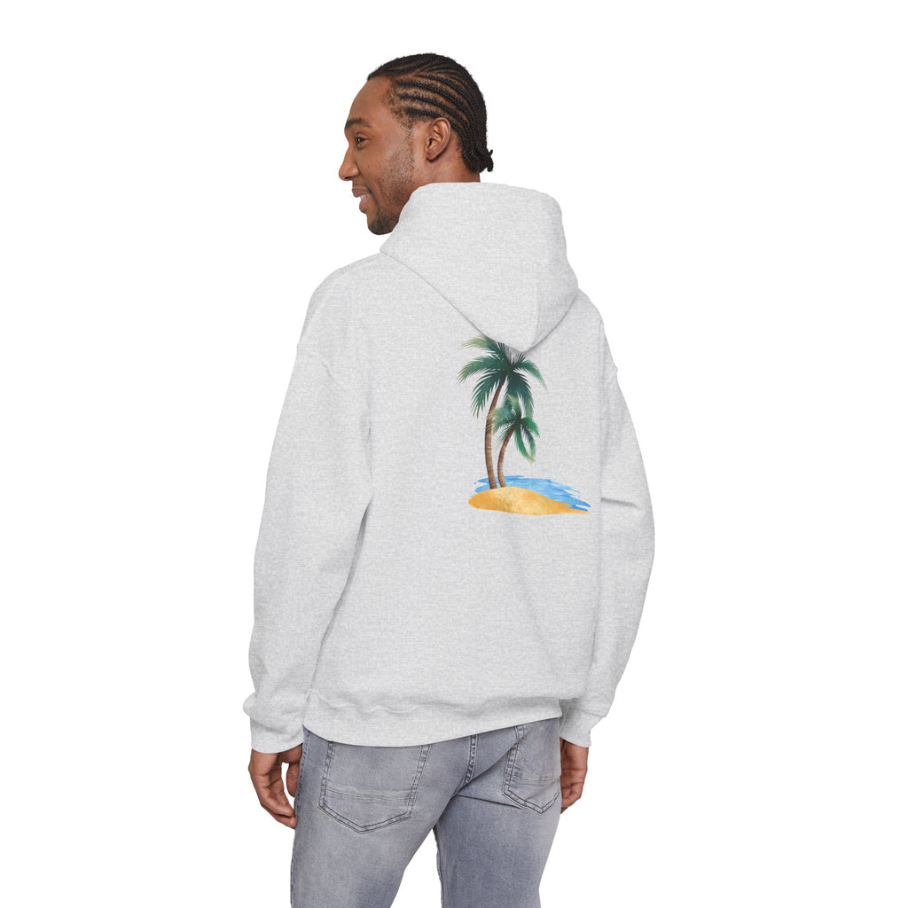 California Palm Tree Hoodie | Beach Island Graphic, Sleeve Icons