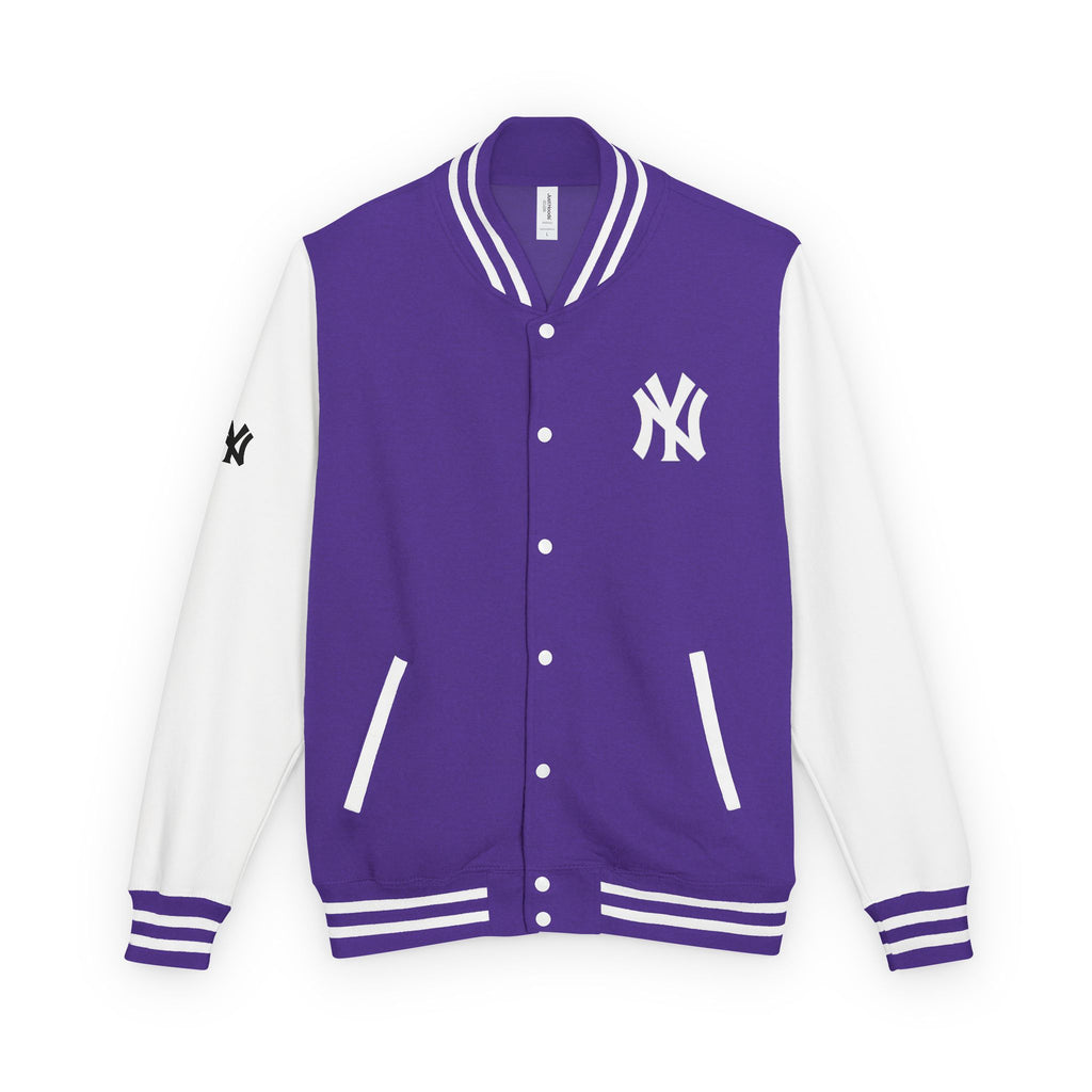 New York Letterman Jacket Varsity Style Red & White Baseball Jacket