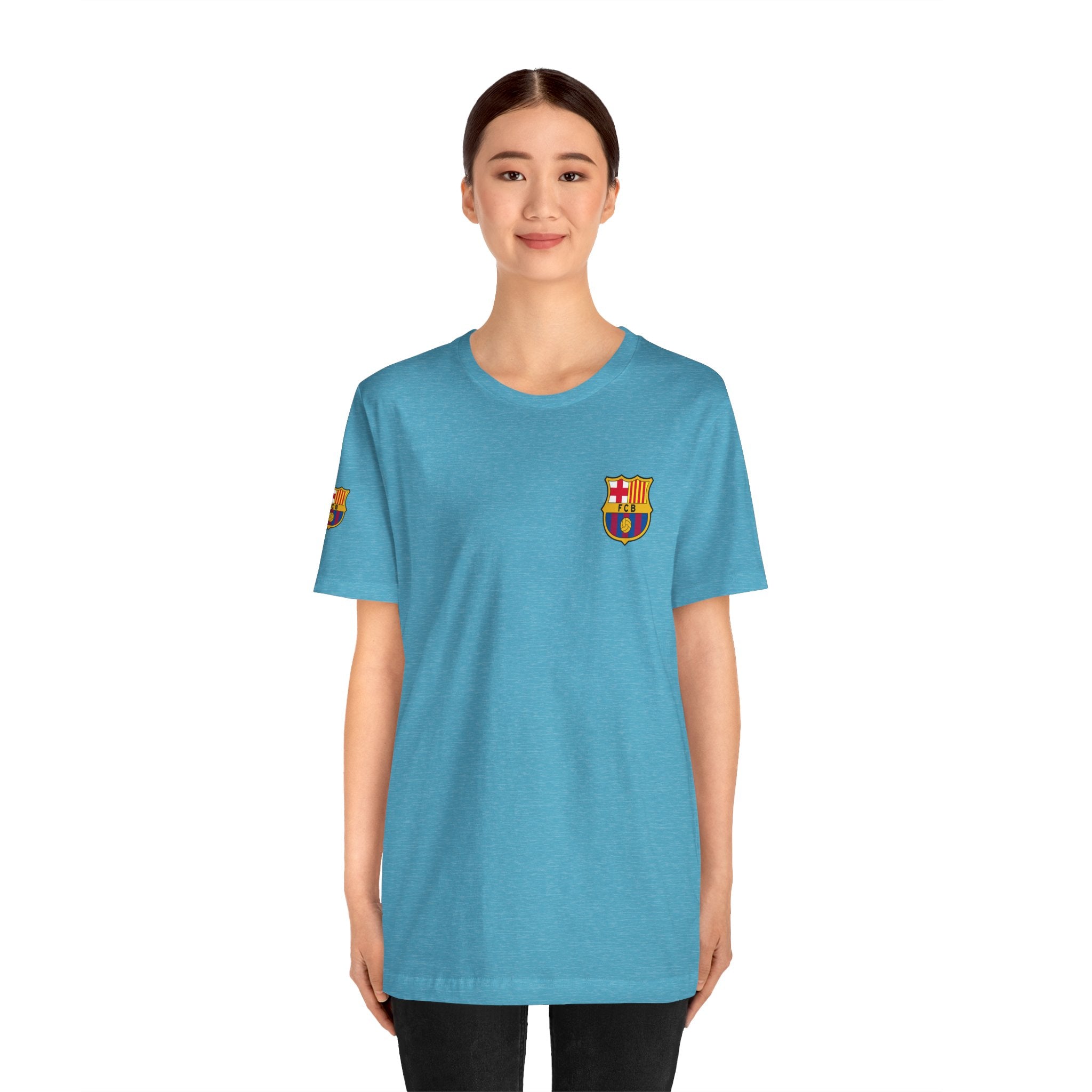 Barcelona Crest T‑Shirt  Minimal Football Fan Tee