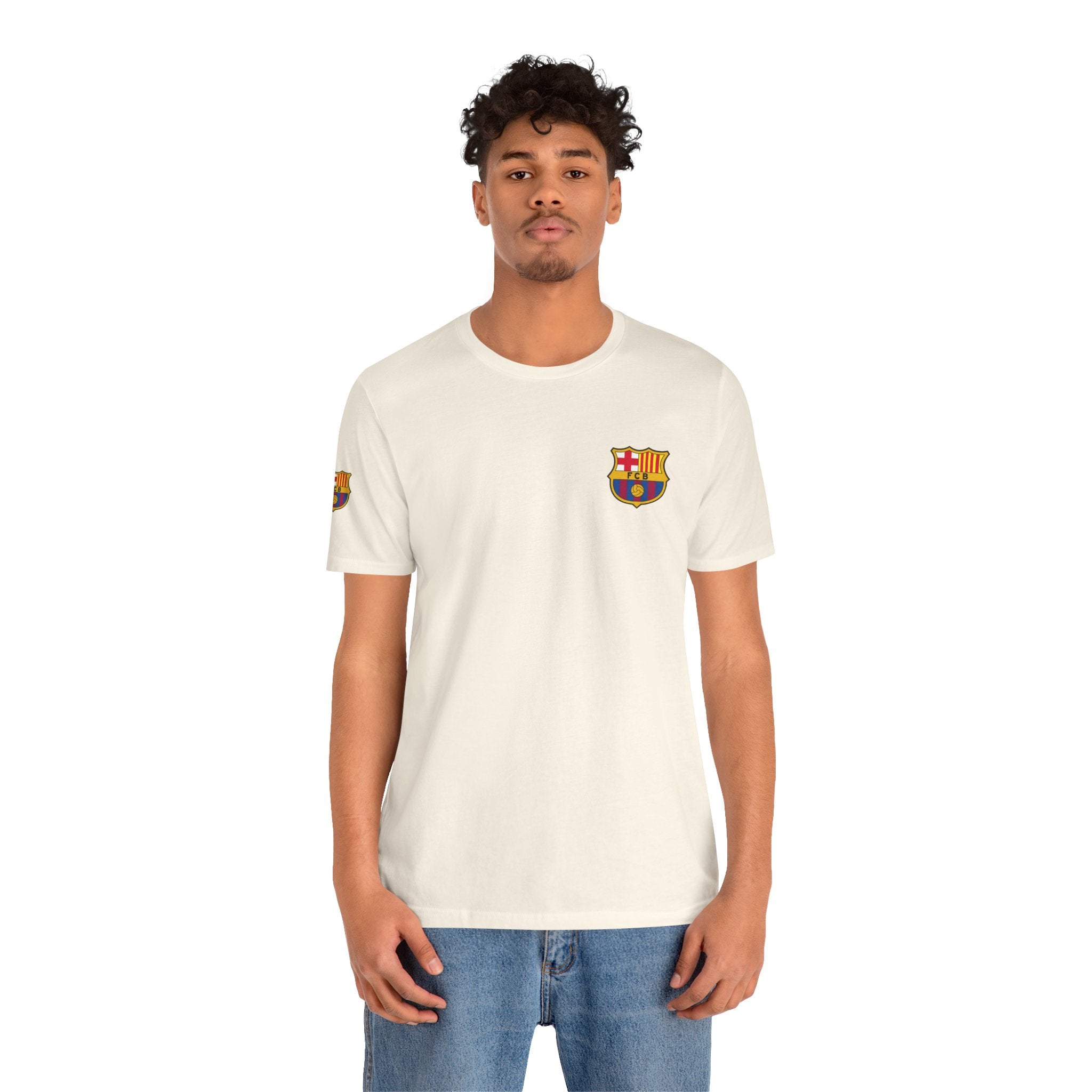 Barcelona Crest T‑Shirt  Minimal Football Fan Tee