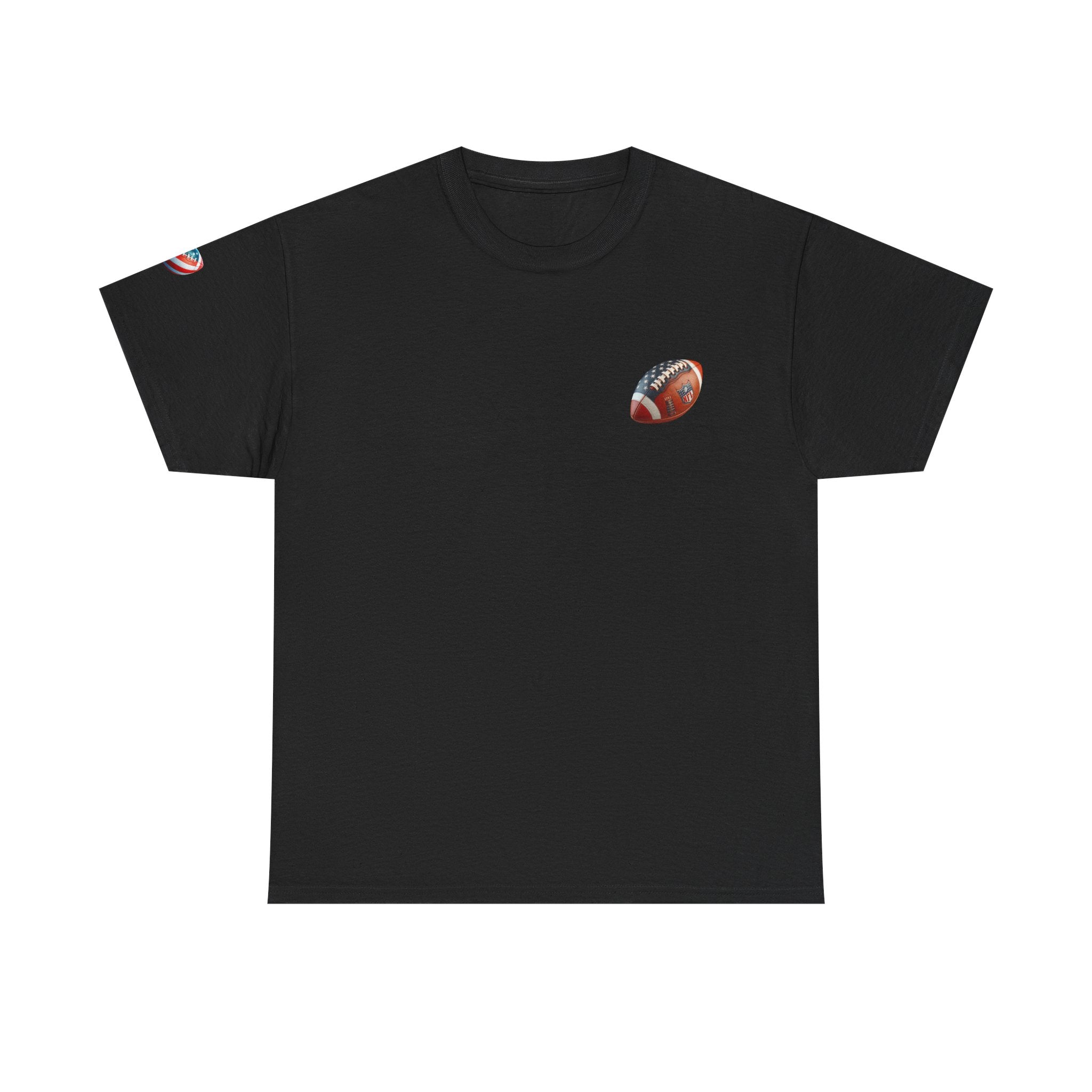 Skull Helmet Football Tee — Grunge Athletic Graphic T‑Shirt