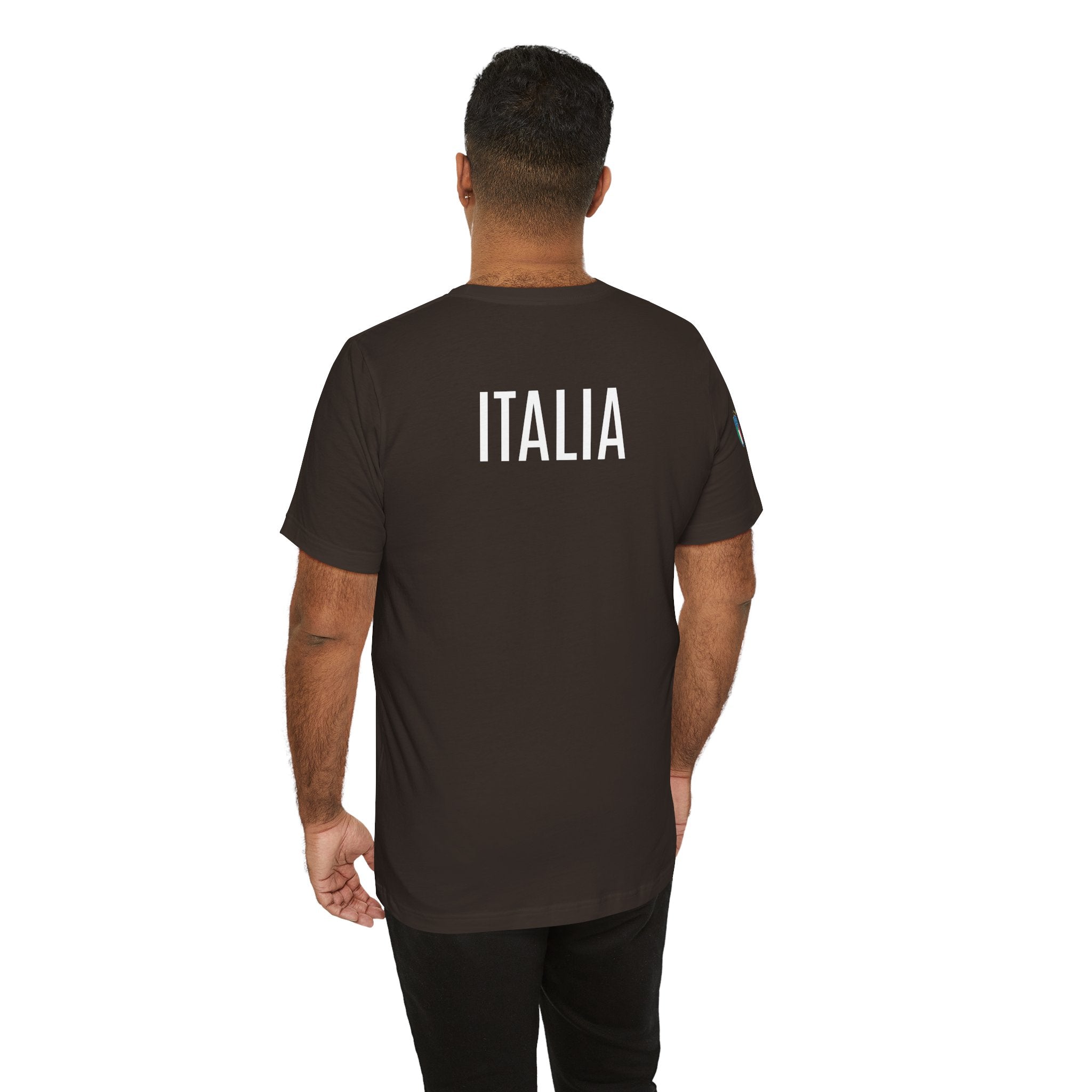 Italy Crest Tee  Italian Flag Shield T-Shirt