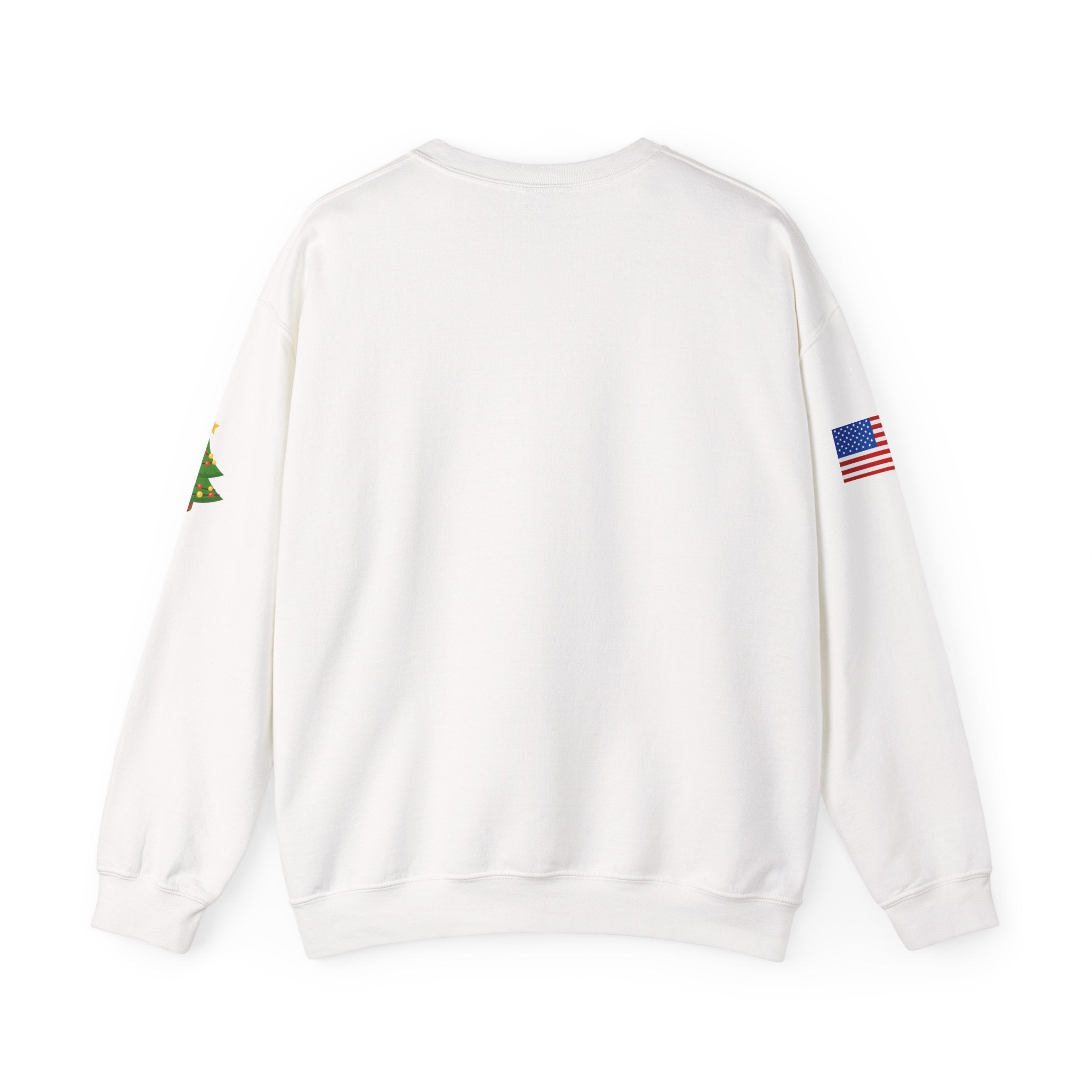 Merry Christmas Hanging Ornaments Sweatshirt Santa Reindeer Wreath Holiday