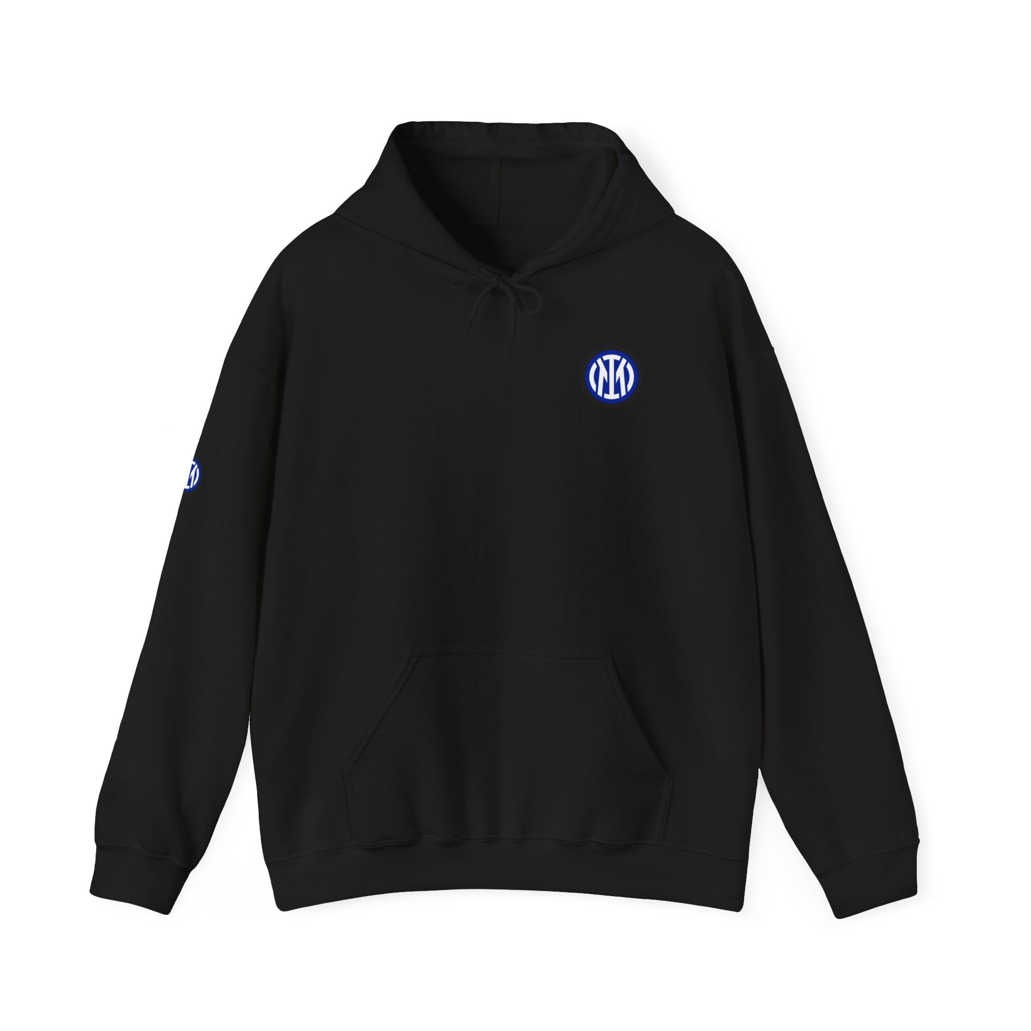 Inter Milan Logo Hoodie White Soccer Fan Pullover