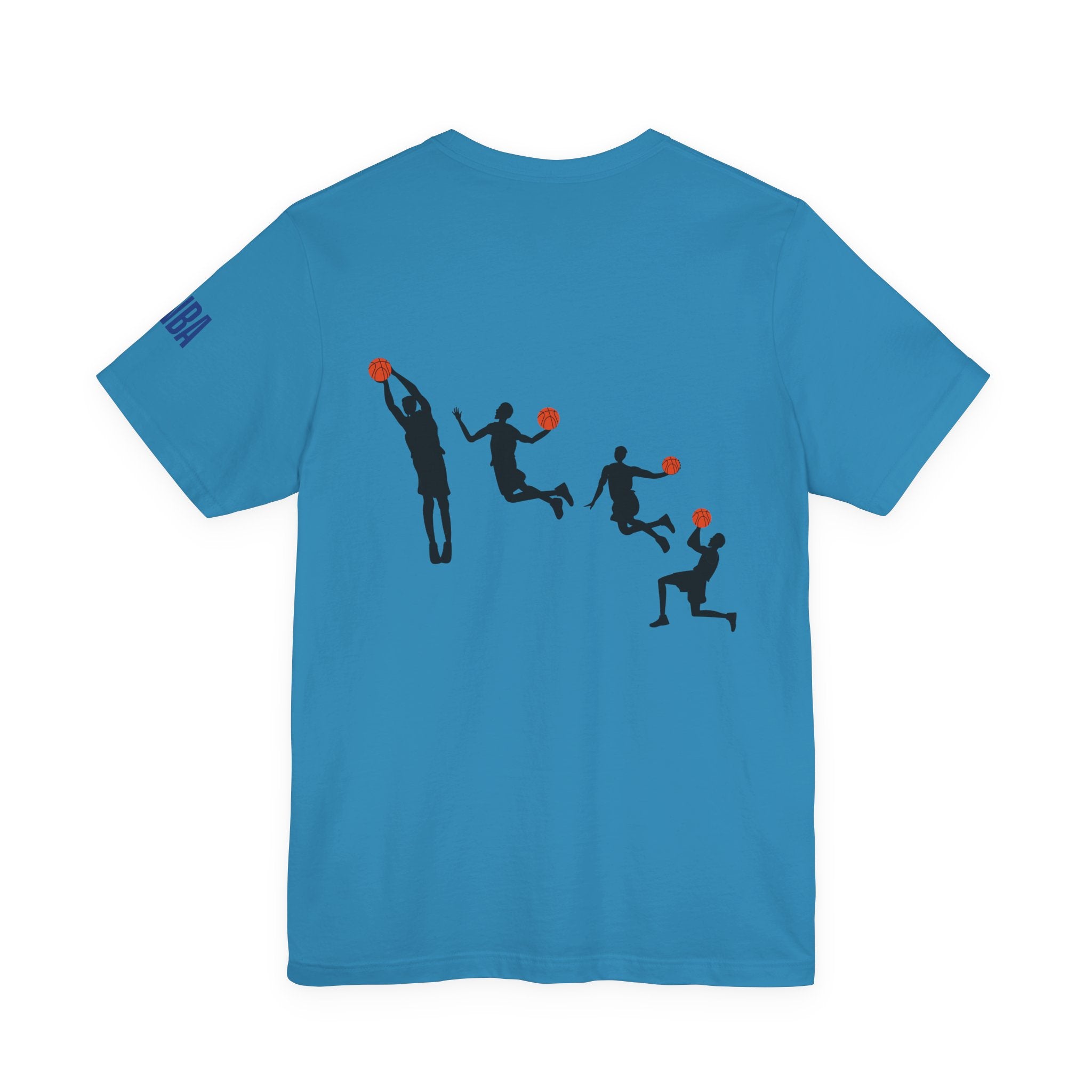 Basketball Silhouette Tee Hoop and Dunk Action