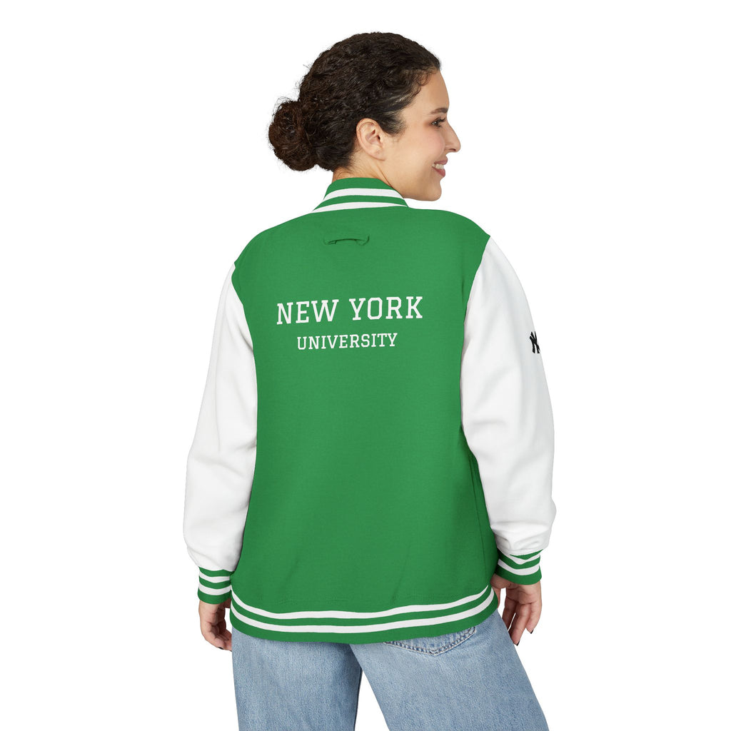 New York Letterman Jacket Varsity Style Red & White Baseball Jacket
