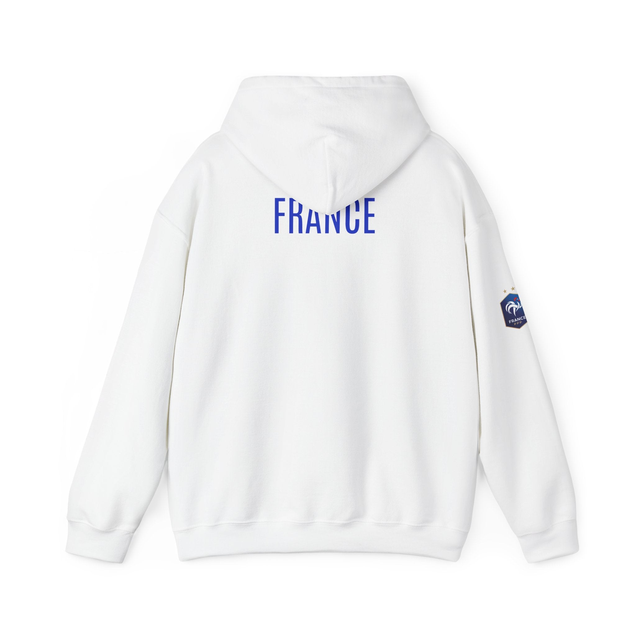 France Logo Hoodie French Crest Pullover with 'FRANCE' Back Print