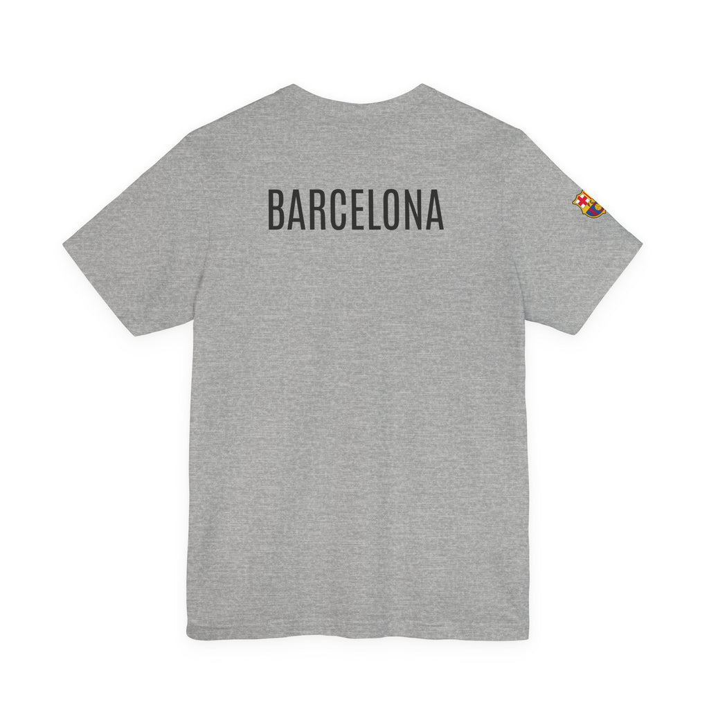 Barcelona Crest T‑Shirt  Minimal Football Fan Tee
