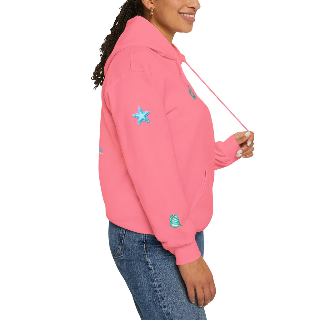 California Palm Tree Hoodie | Beach Island Graphic, Sleeve Icons