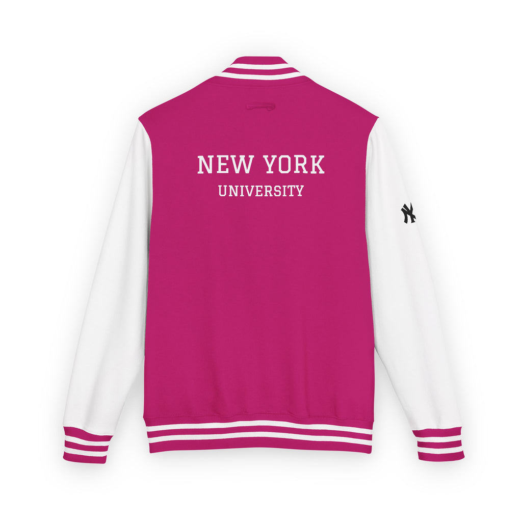 New York Letterman Jacket Varsity Style Red & White Baseball Jacket
