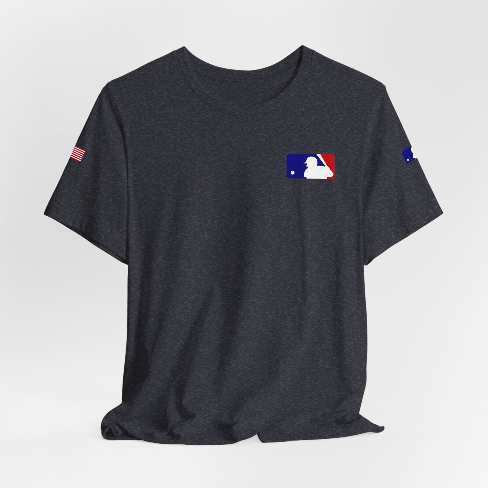 Baseball Logo T-Shirt  Minimal Chest Patch Tee