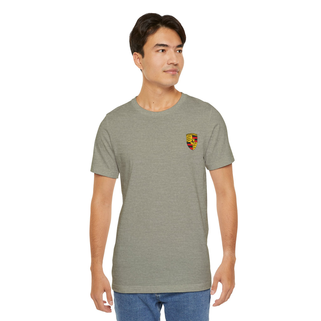 Porsche Crest Tee — Classic Logo Short Sleeve Shirt