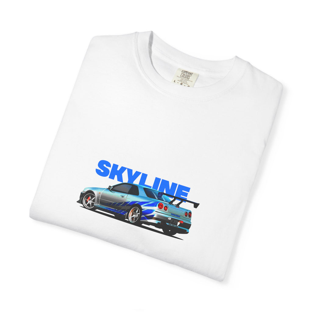 Nissan Skyline R34 Car T-shirt Vintage JDM Racing Tee