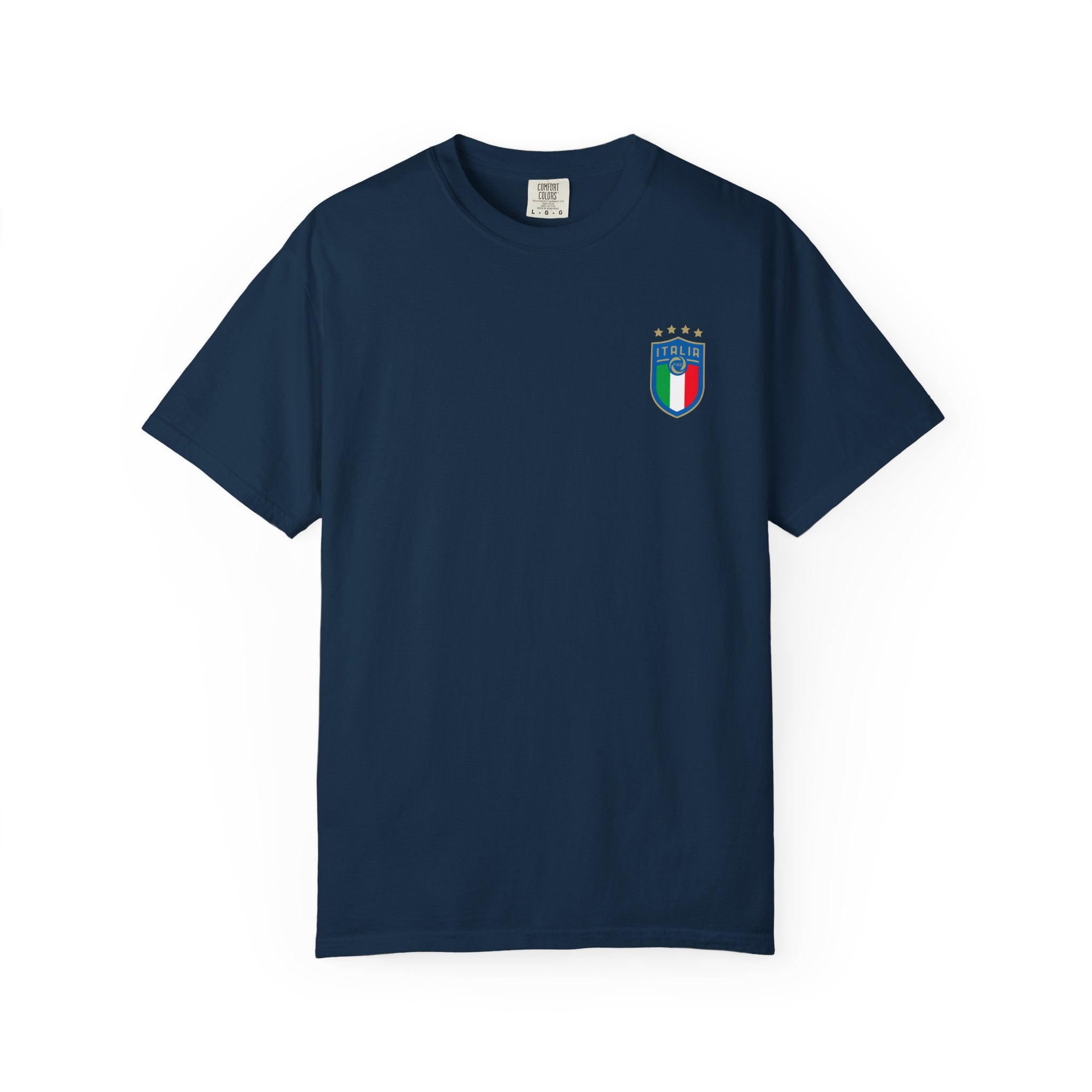 Italia Crest T-Shirt  Italian Flag Logo Tee