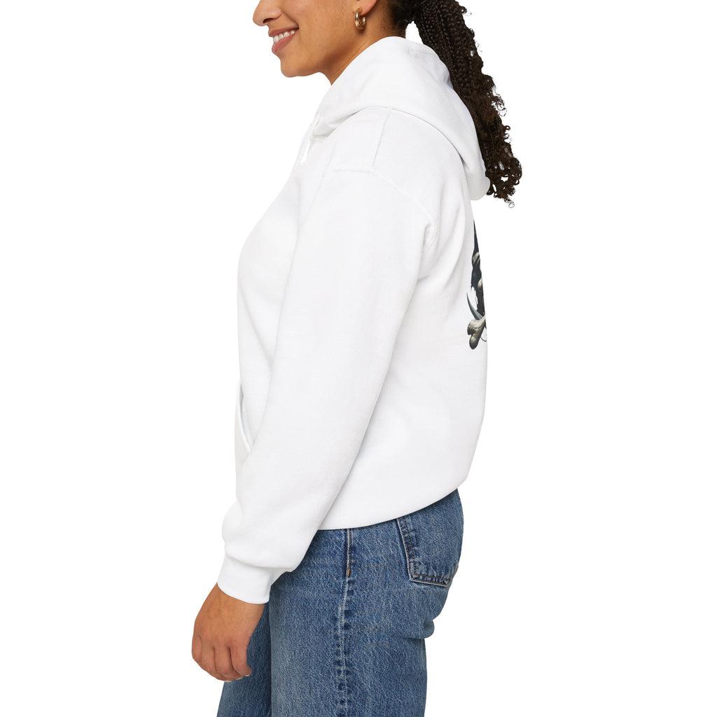 Pirate Skull Anchor Hoodie  Nautical Skull & Crossbones Pullover
