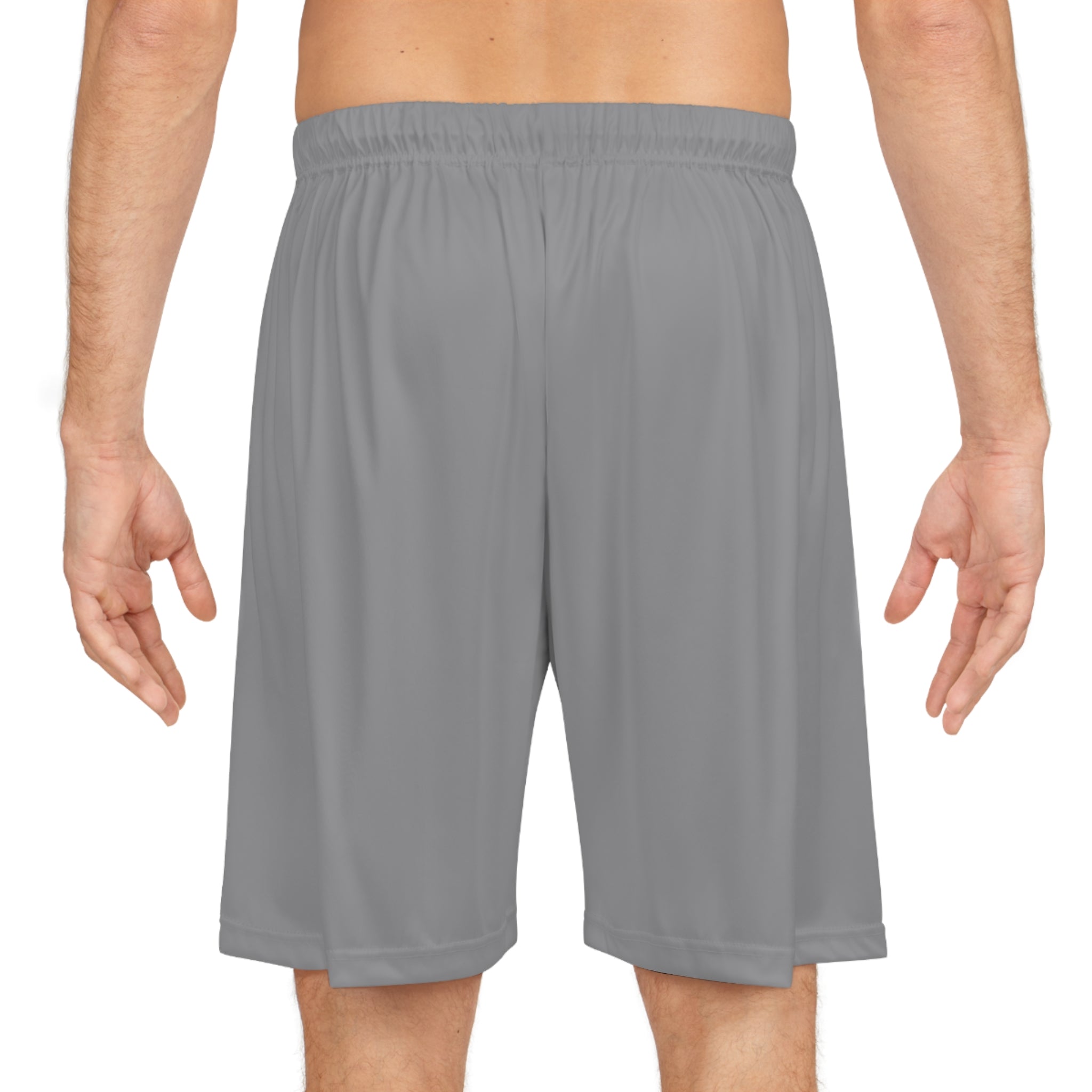 NBA Logo Basketball Shorts  White Athletic AOP Performance Shorts