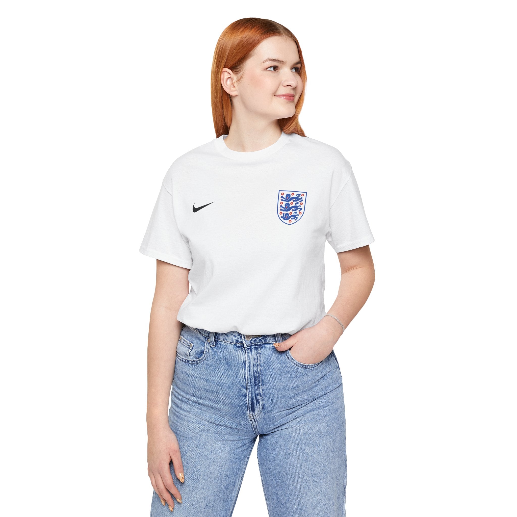 England Crest Soccer Tee — 'ENGLAND' Back Graphic