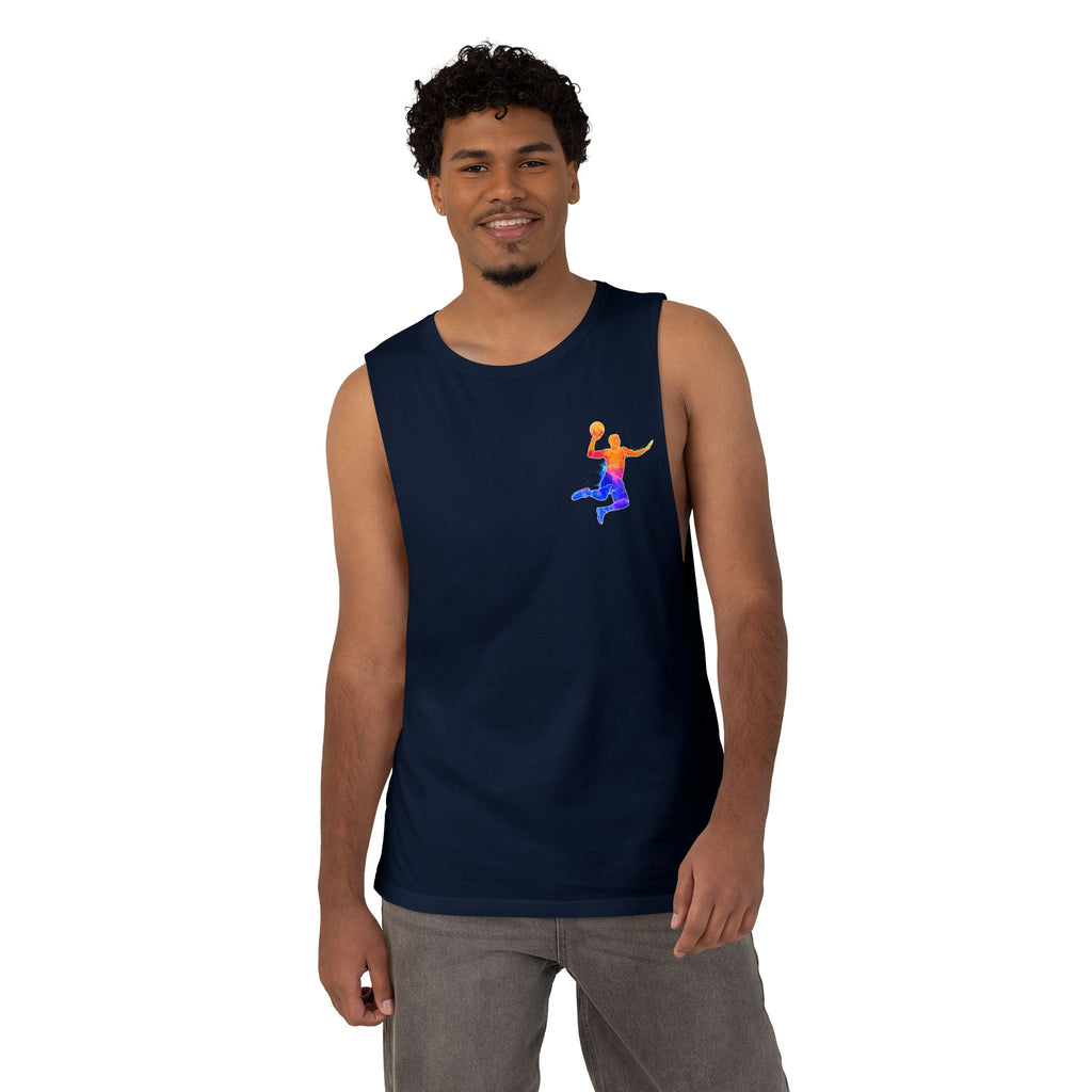 Basketball Tank Top  Colorful Player Graphic Athletic Workout Shirt