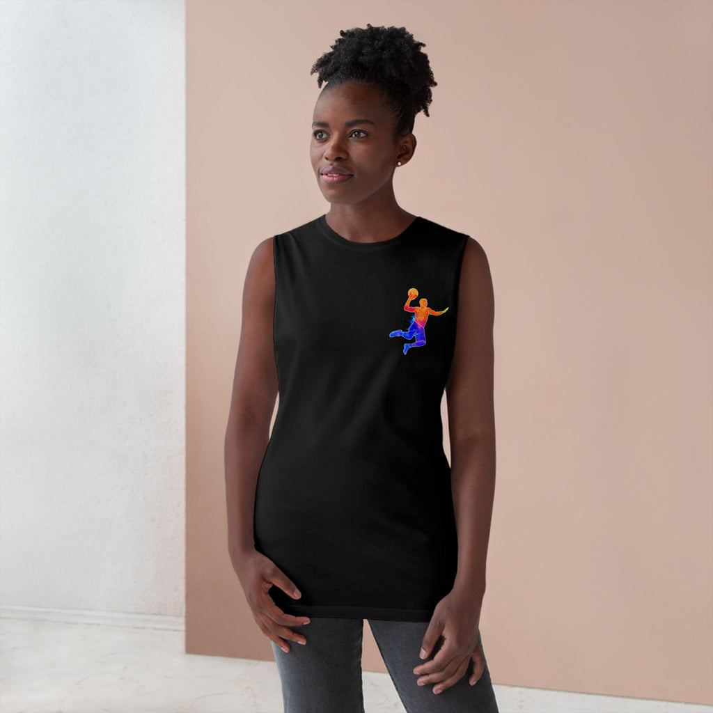 Basketball Tank Top  Colorful Player Graphic Athletic Workout Shirt