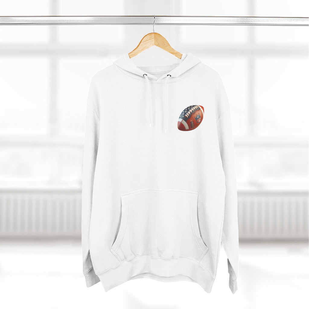 Football Helmet Skull Hoodie Graphic Fleece Pullover for Fans