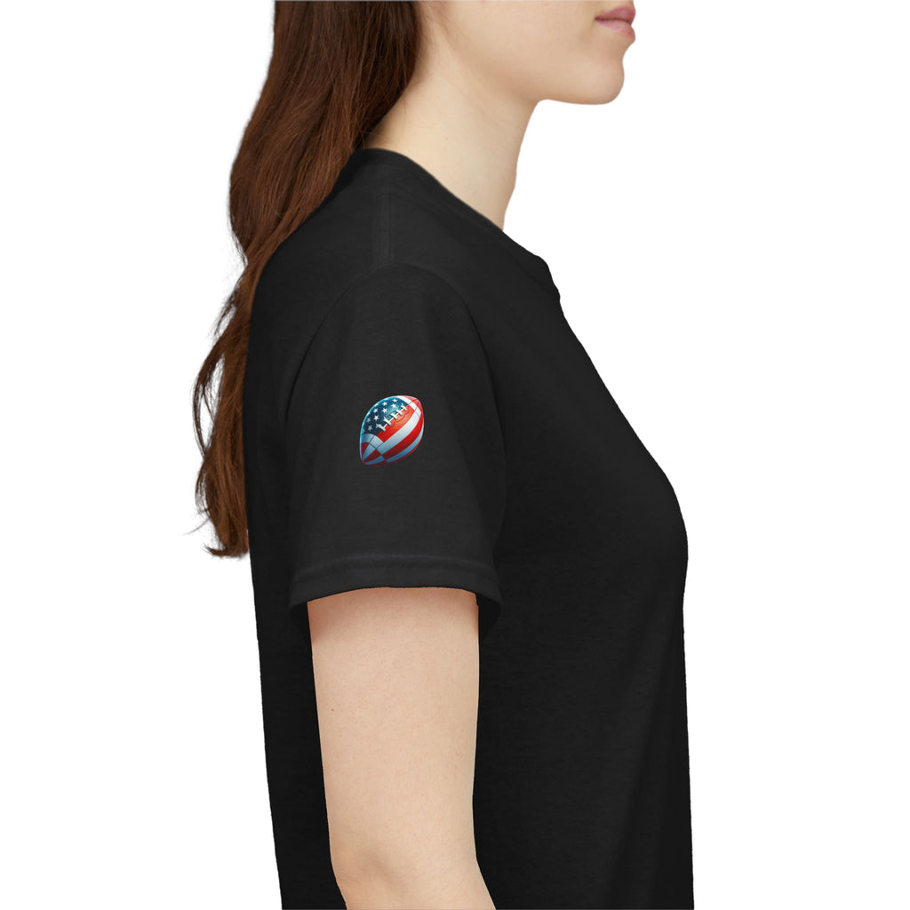 Skull Helmet Football Tee — Grunge Athletic Graphic T‑Shirt