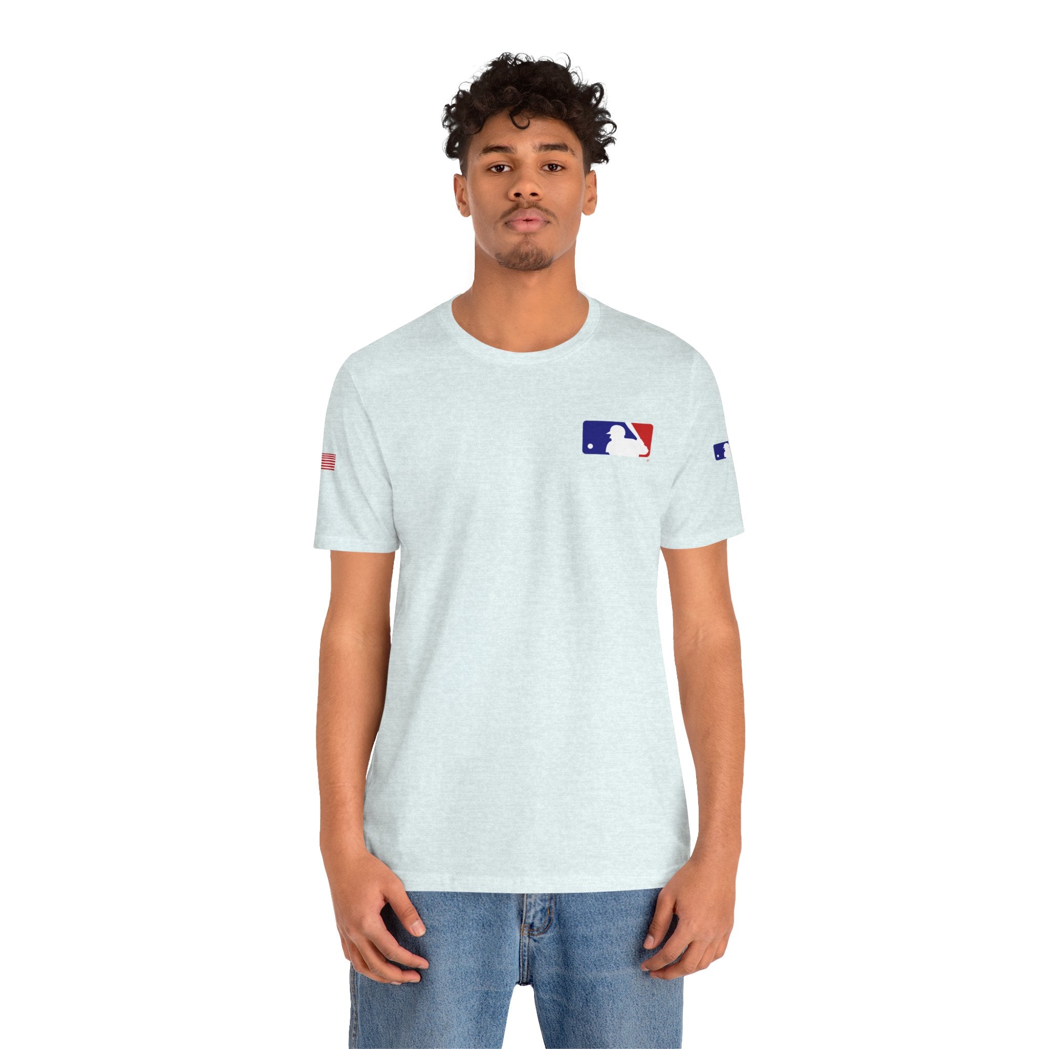 Baseball Logo T-Shirt  Minimal Chest Patch Tee