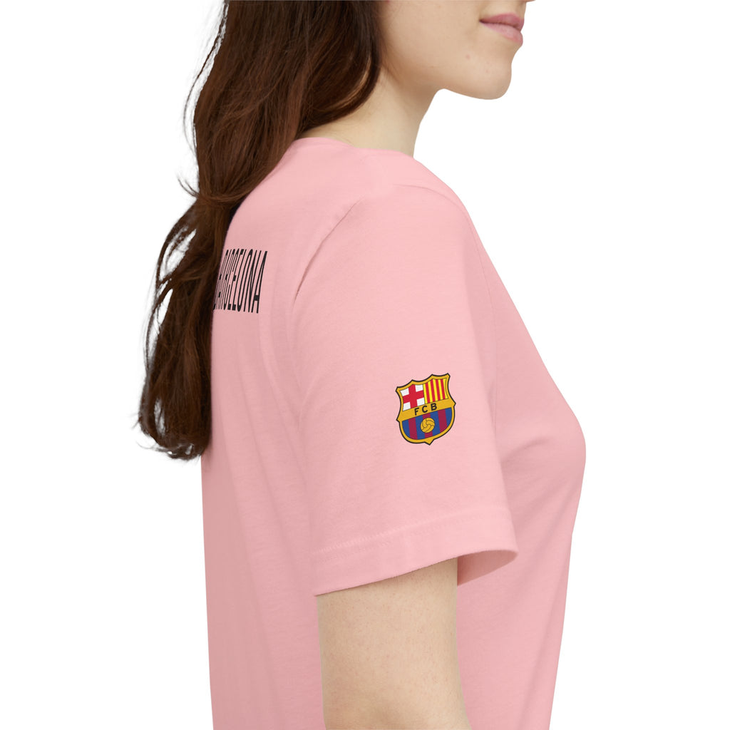 Barcelona Crest T‑Shirt  Minimal Football Fan Tee
