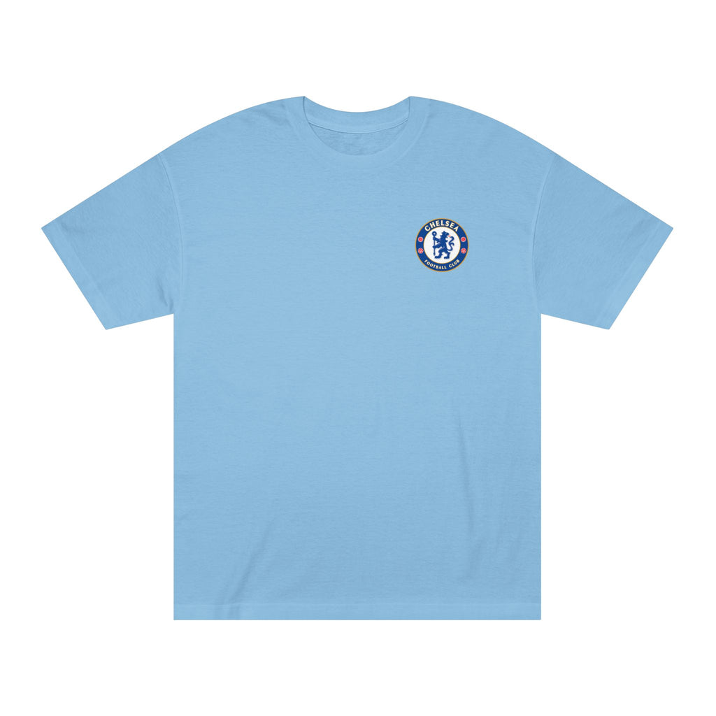 Chelsea Football Club Tee Minimal Crest Front & CHELSEA Back