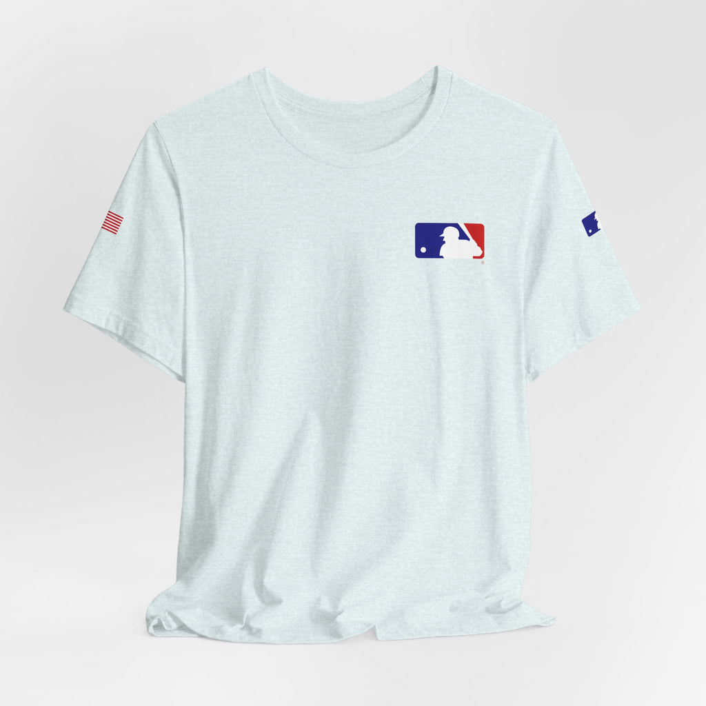 Baseball Logo T-Shirt  Minimal Chest Patch Tee