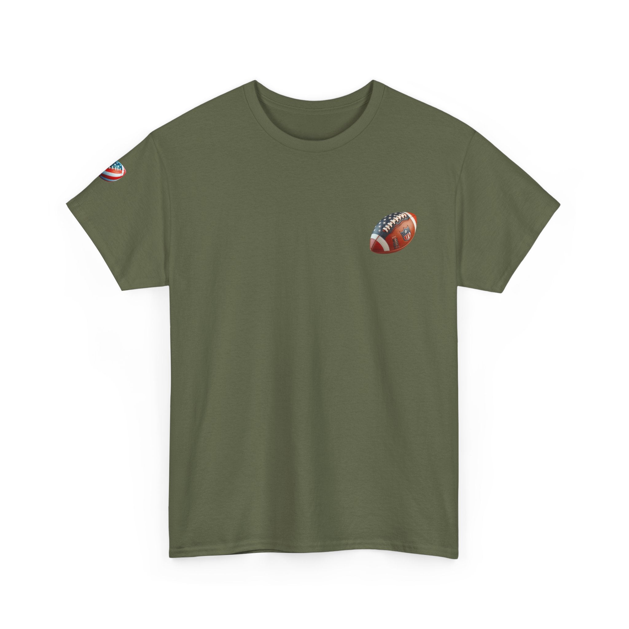 Skull Helmet Football Tee — Grunge Athletic Graphic T‑Shirt