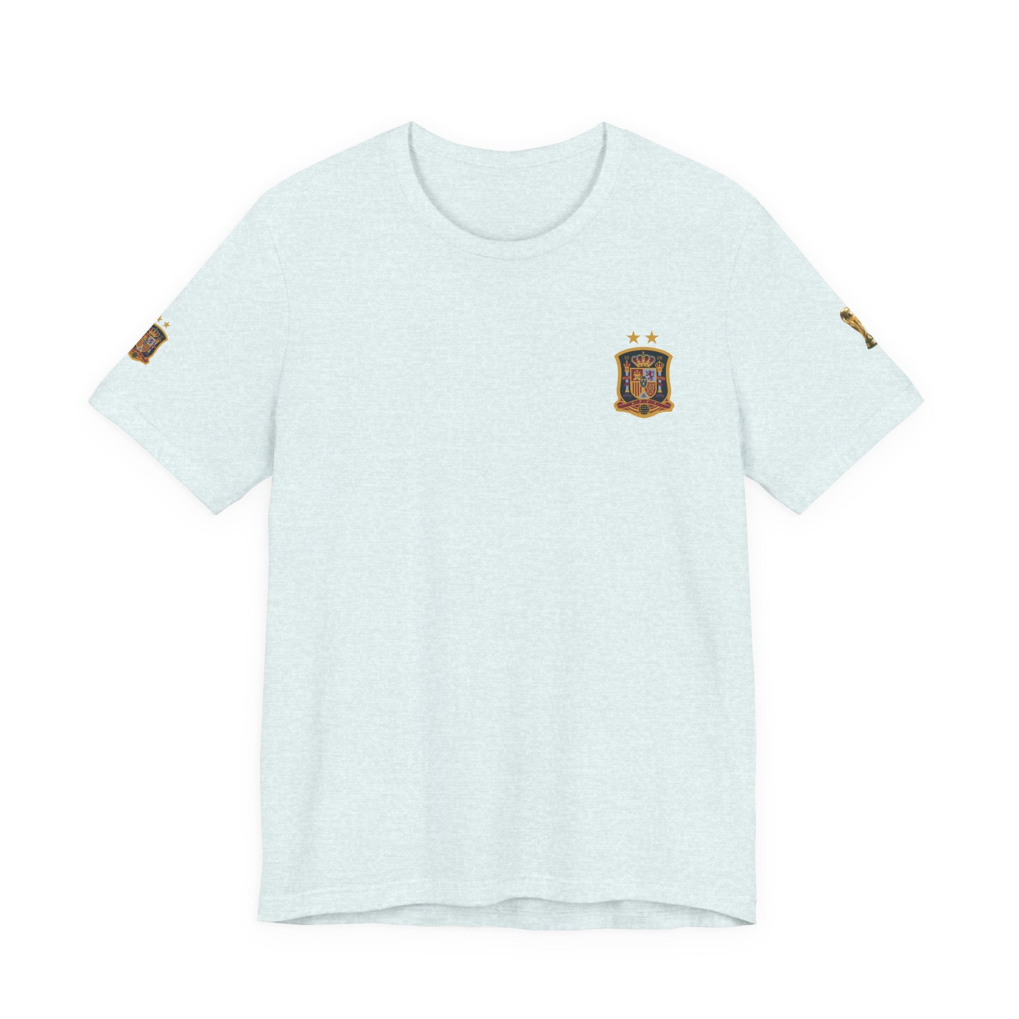 World Cup Trophy Soccer Tee  Spain Crest Short Sleeve