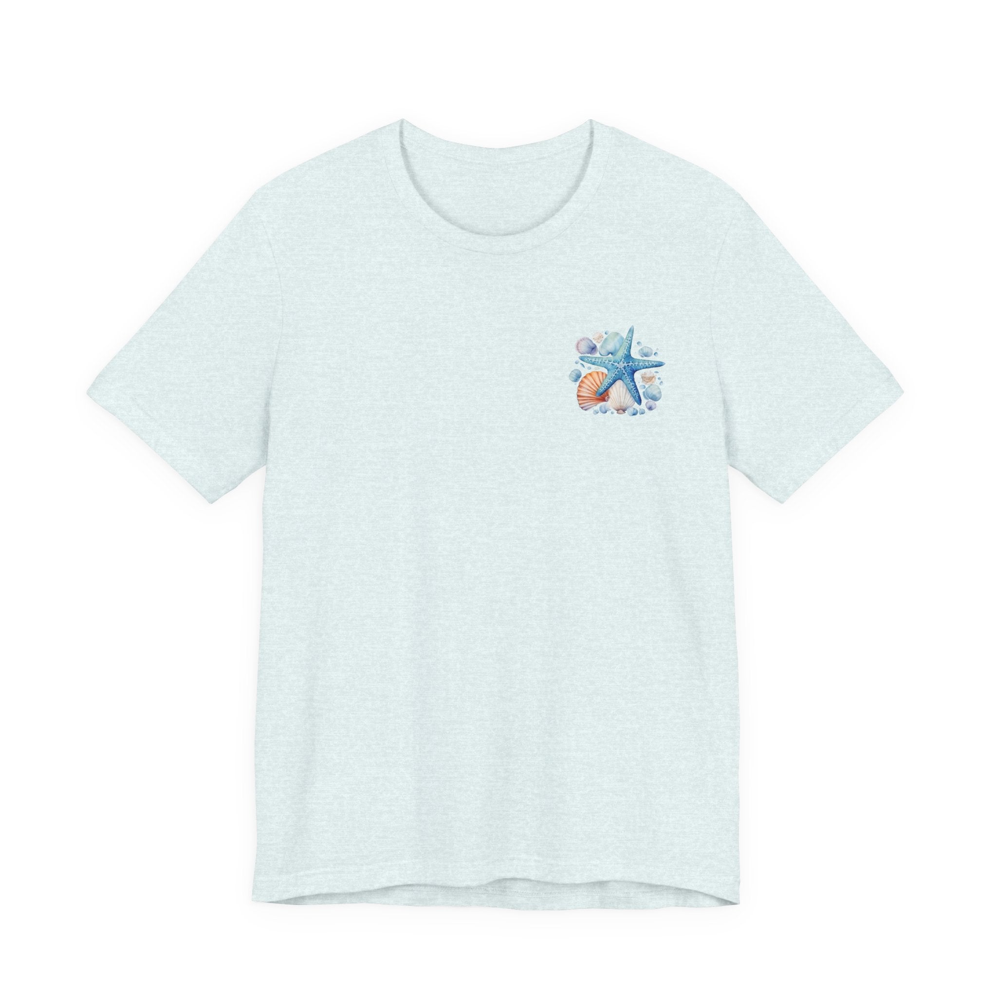 Sea Shells & Starfish T-Shirt  Coastal Beach Graphic Tee