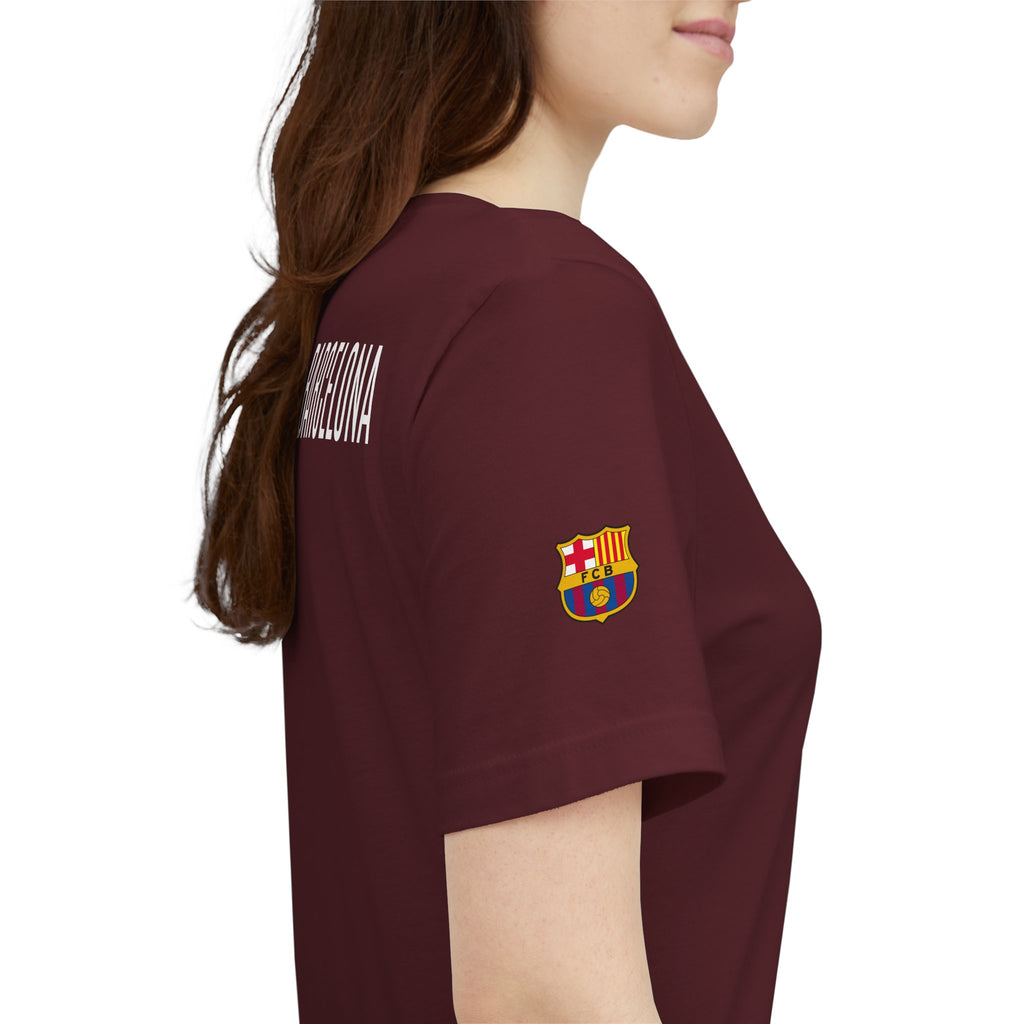 Barcelona Crest T‑Shirt  Minimal Football Fan Tee