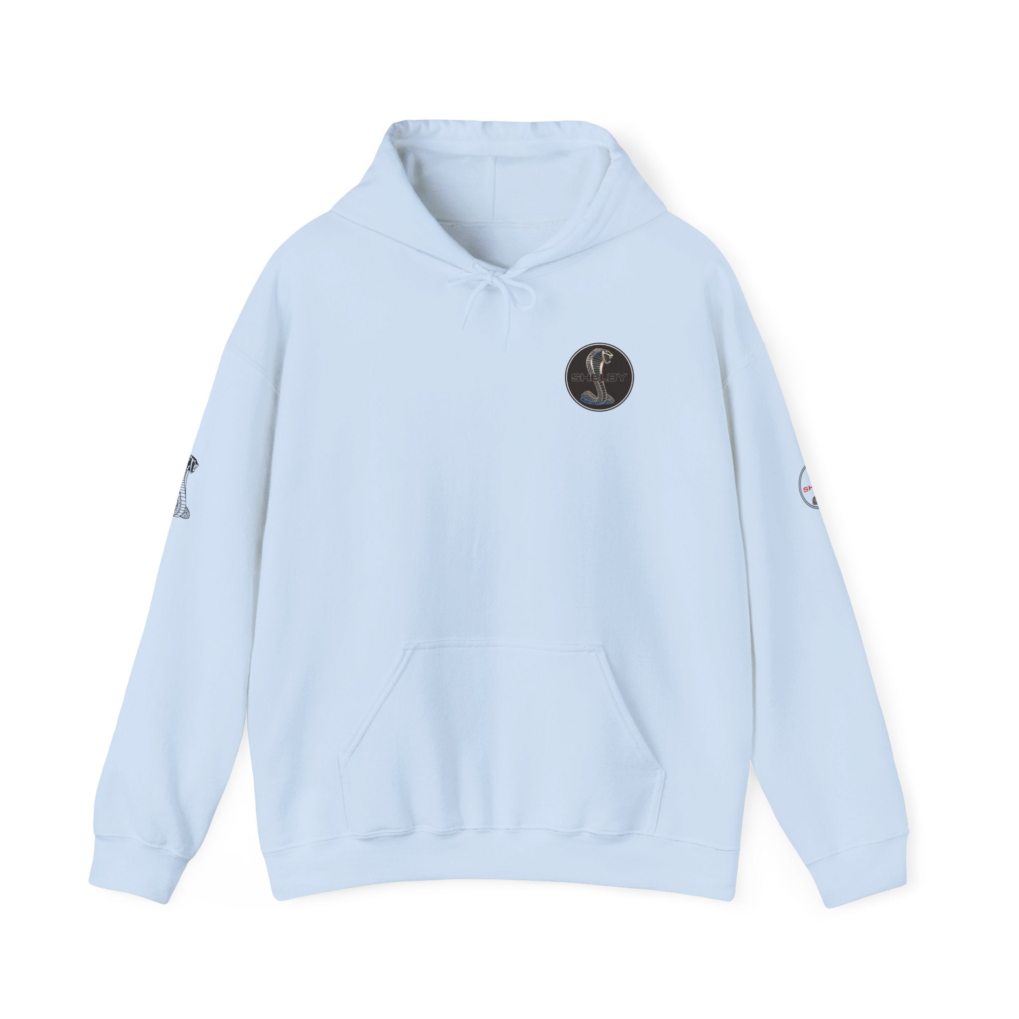 Classic Mustang Hoodie  Vintage Blue Pony Car Pullover