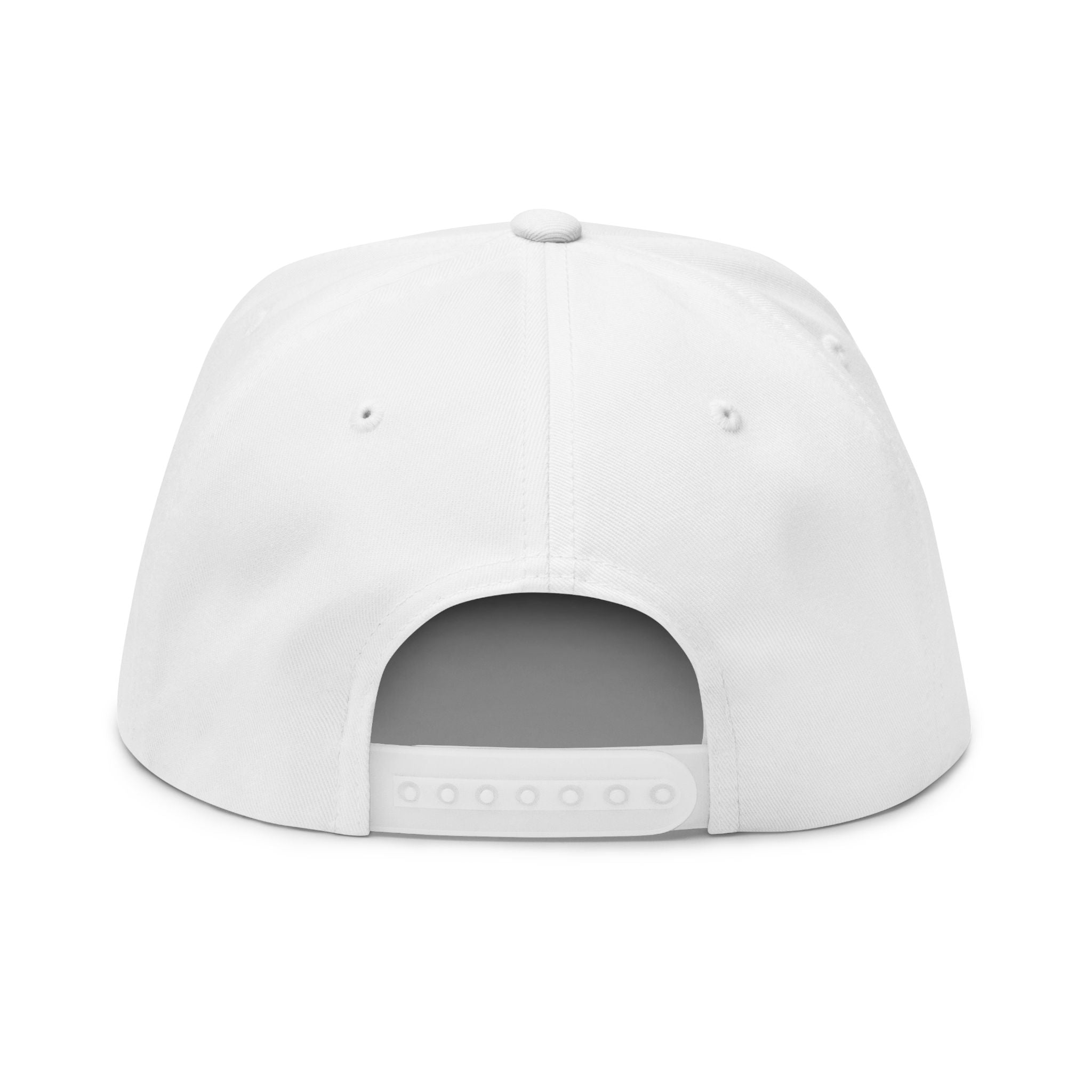 Embroidered Flat Bill Cap  Real Madrid Crest Snapback