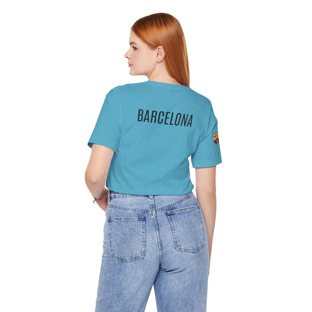Barcelona Crest T‑Shirt  Minimal Football Fan Tee