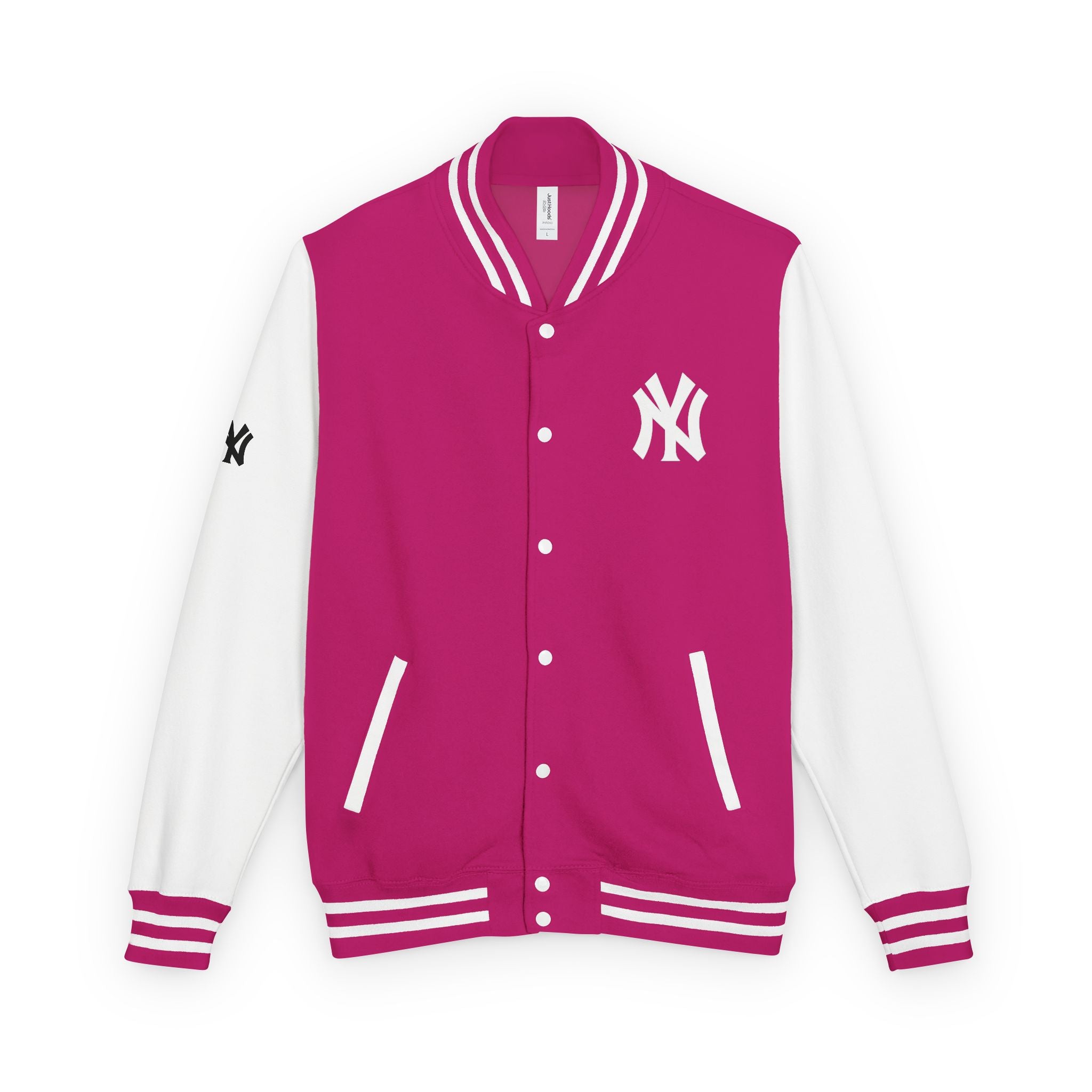 New York Letterman Jacket Varsity Style Red & White Baseball Jacket